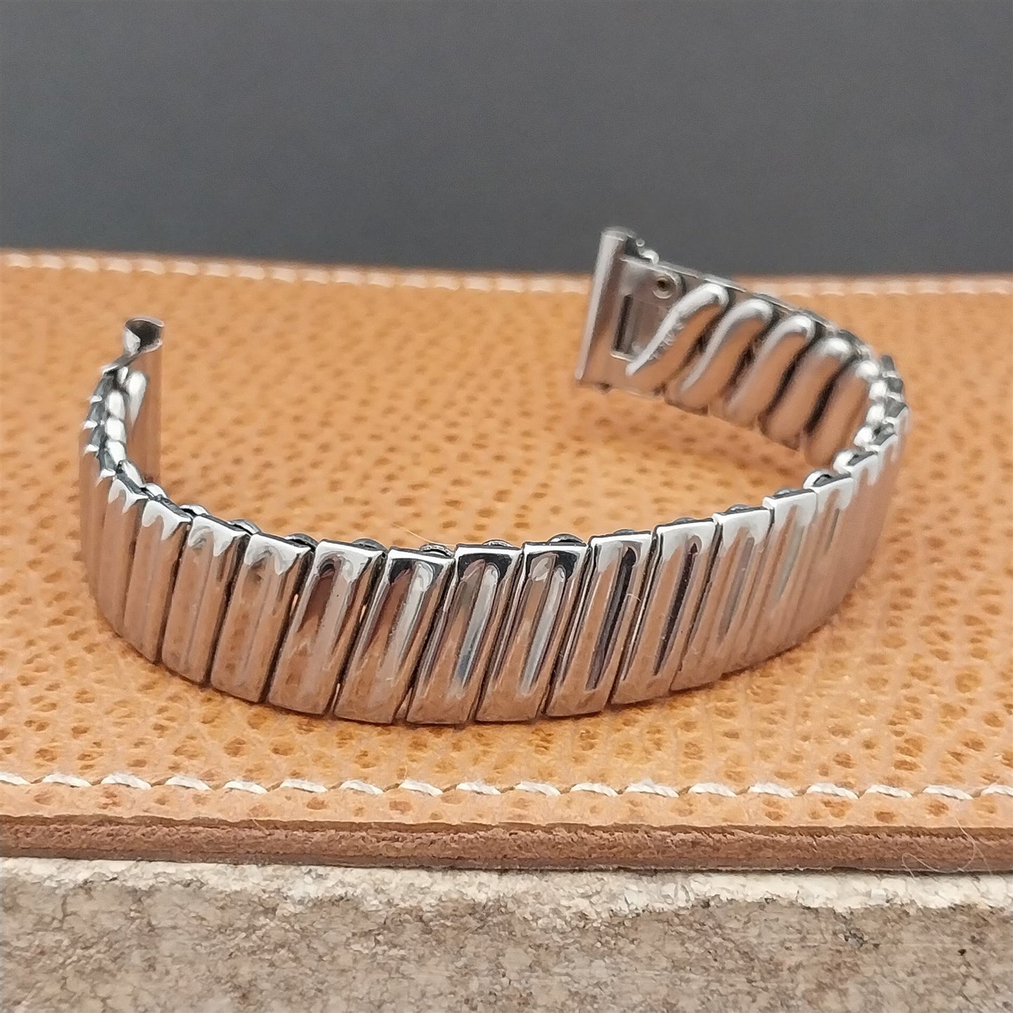 1940s Vintage Enel 5/8" 15mm Stainless Steel Classic Stretch Unused Watch Band