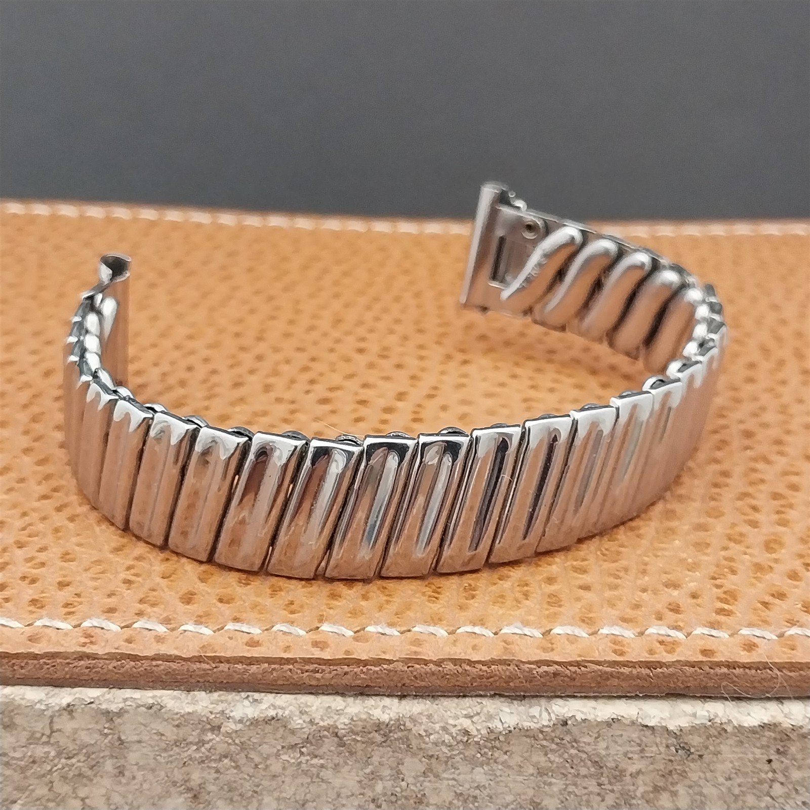 1940s Vintage Enel 5/8" 15mm Stainless Steel Classic Stretch Unused Watch Band