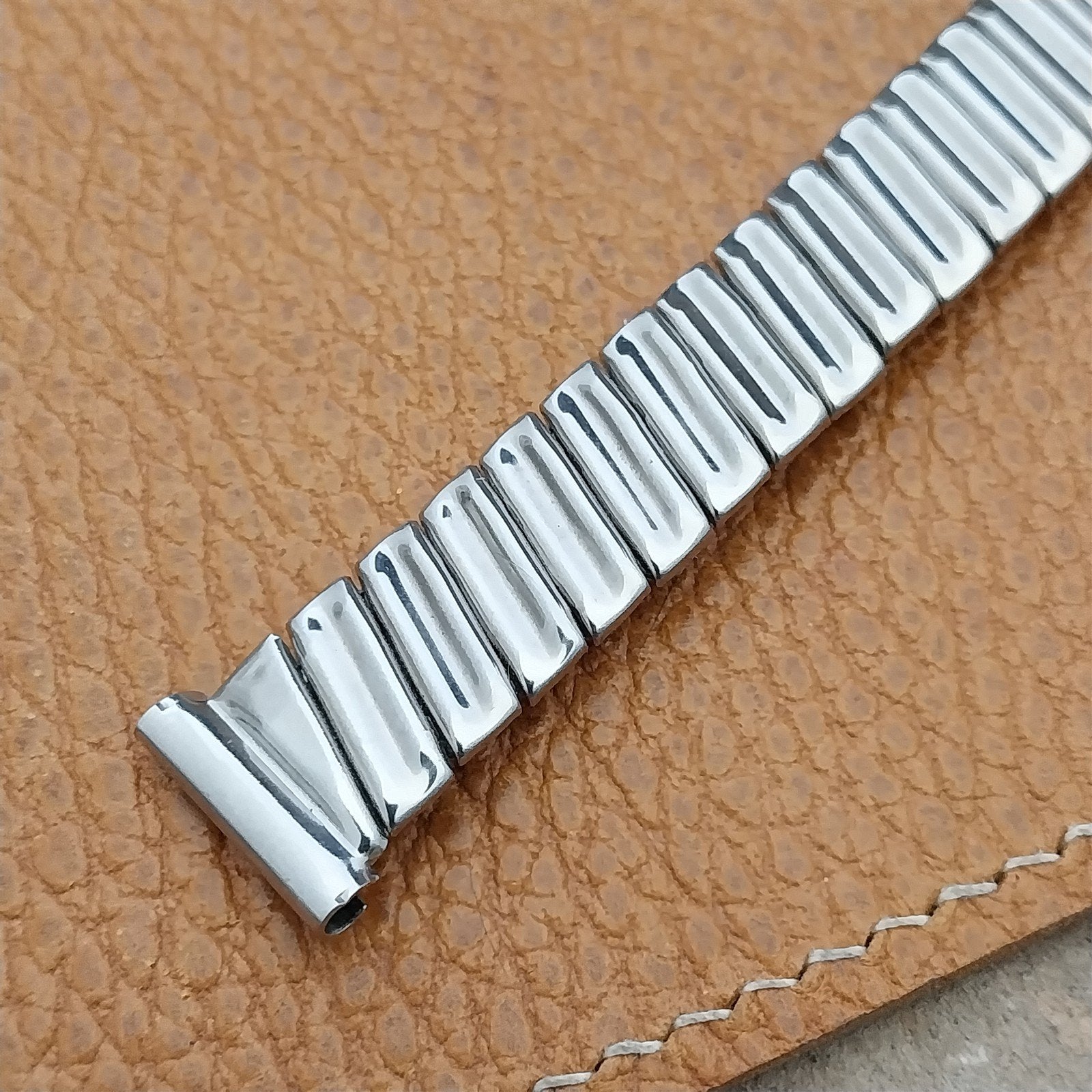 1940s Vintage Enel 5/8" 15mm Stainless Steel Classic Stretch Unused Watch Band