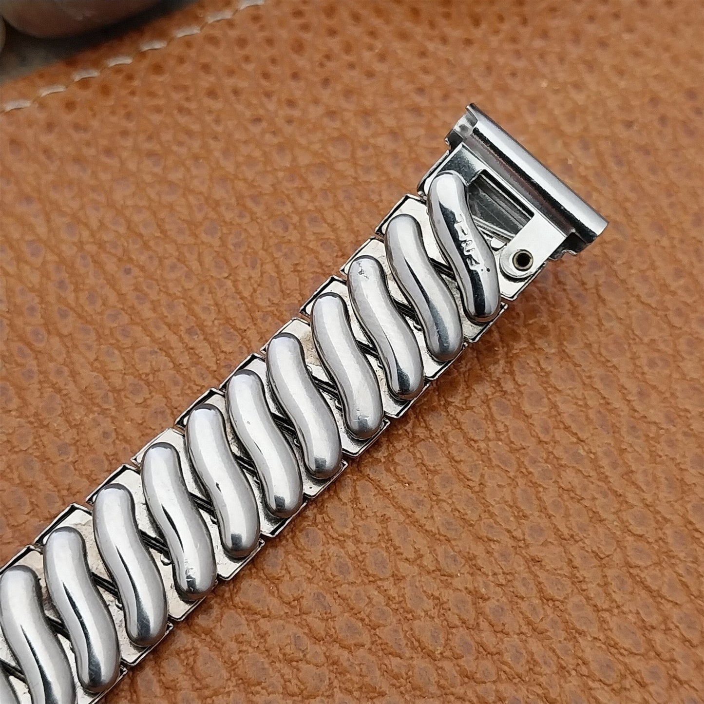 1940s Vintage Enel 5/8" 15mm Stainless Steel Classic Stretch Unused Watch Band