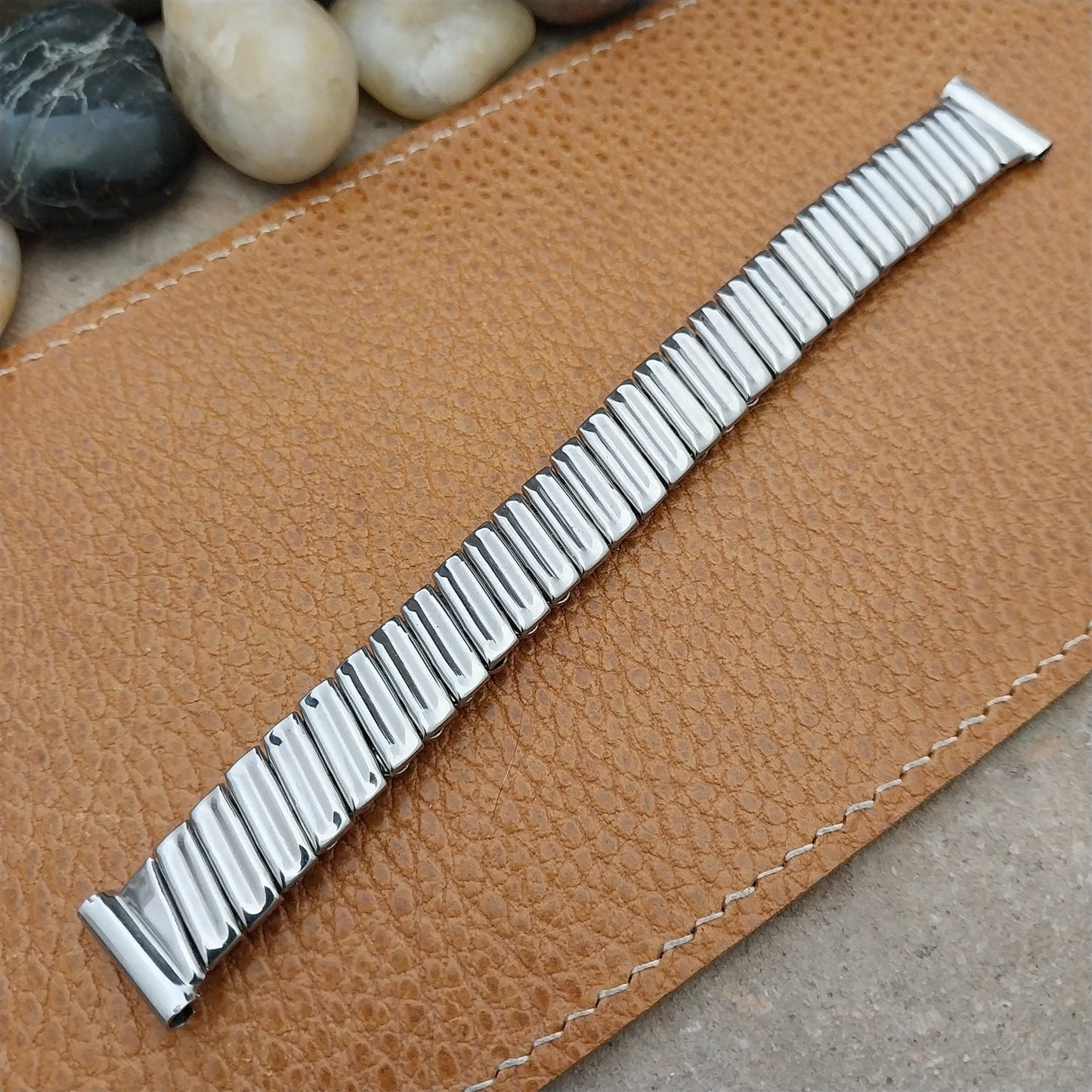 1940s Vintage Enel 5/8" 15mm Stainless Steel Classic Stretch Unused Watch Band