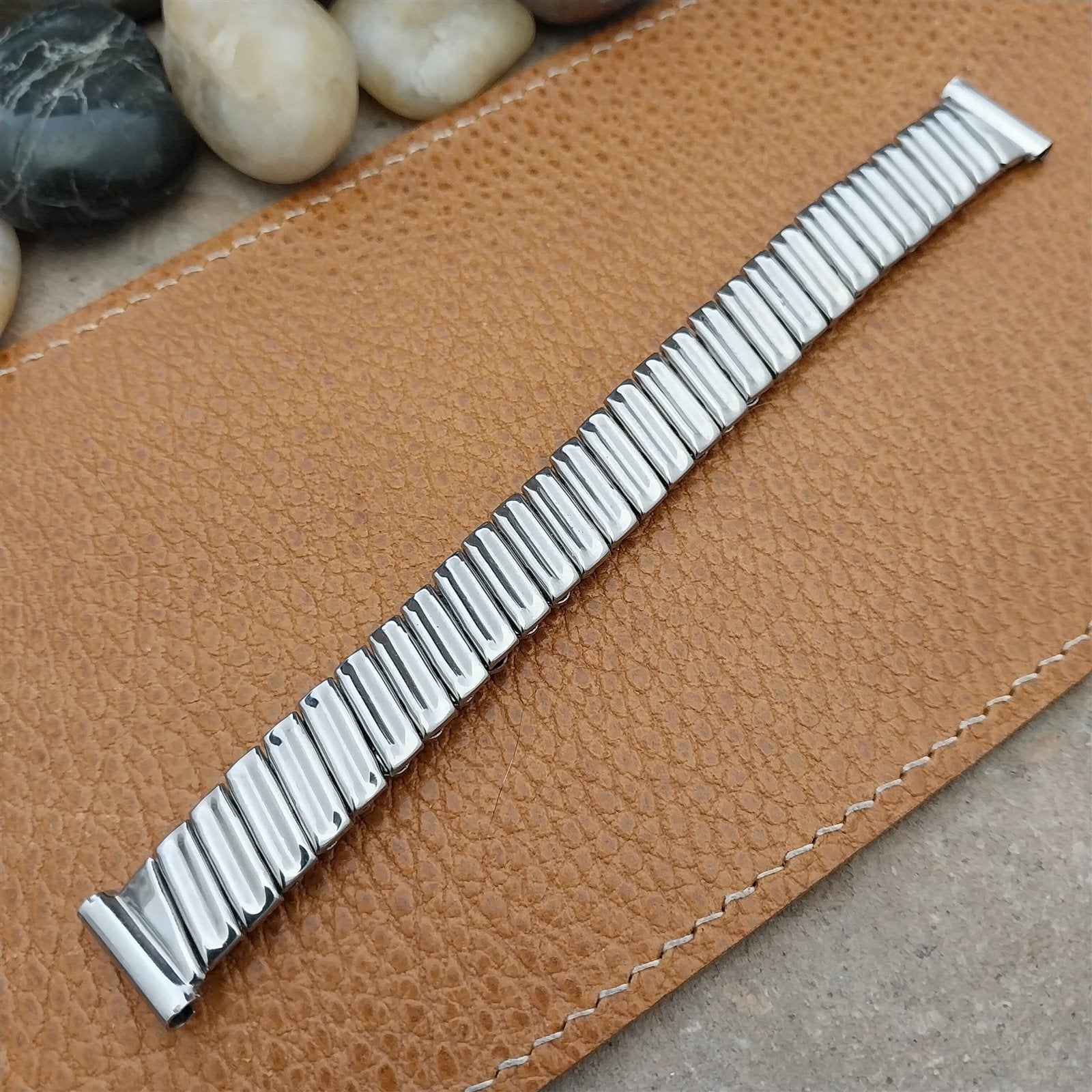 1940s Vintage Enel 5/8" 15mm Stainless Steel Classic Stretch Unused Watch Band