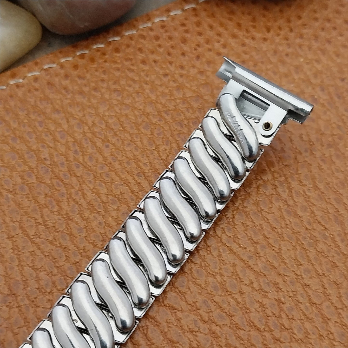 1940s Enel 19mm 16mm Stainless Steel Expansion Unused Vintage Watch Band
