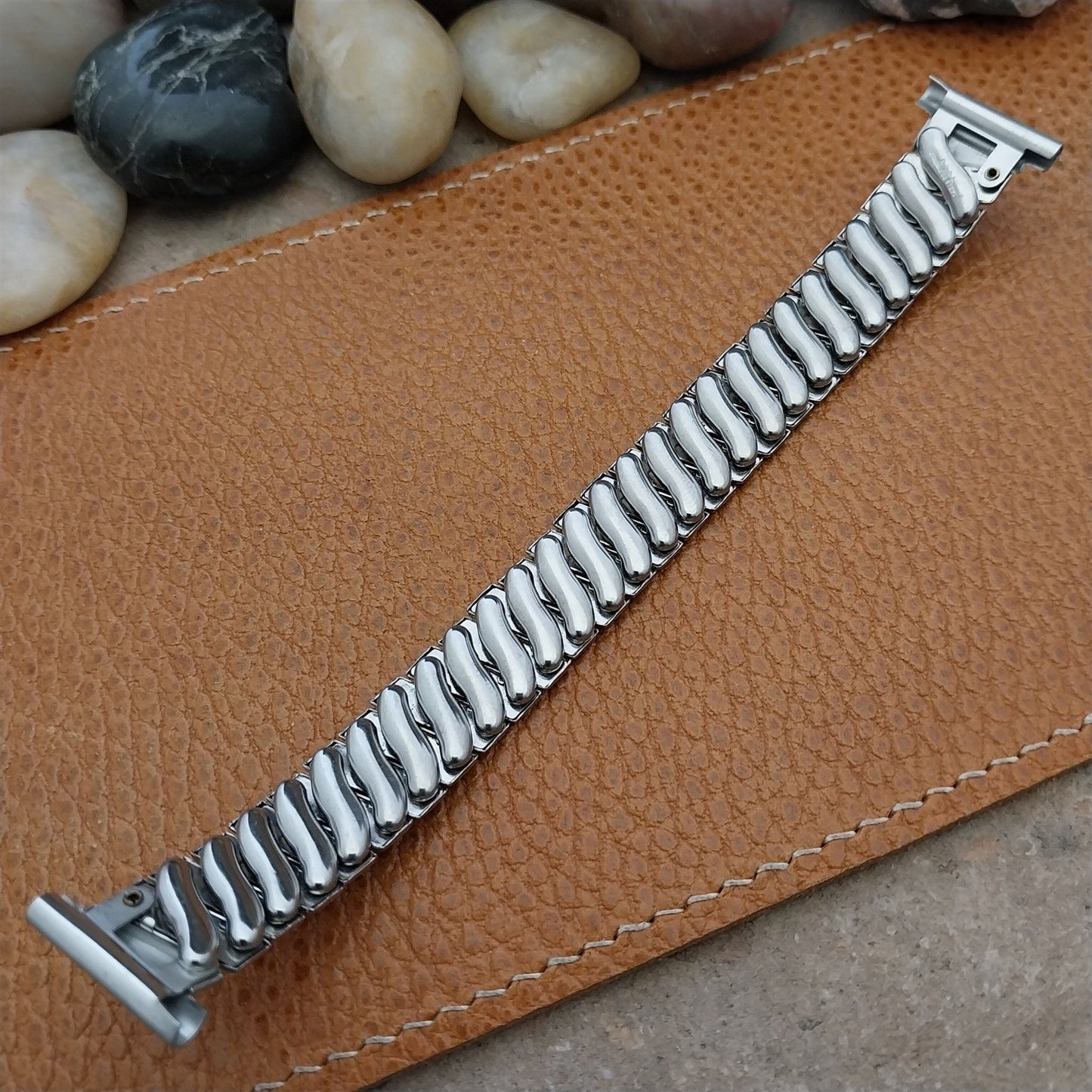 1940s Enel 19mm 16mm Stainless Steel Expansion Unused Vintage Watch Band