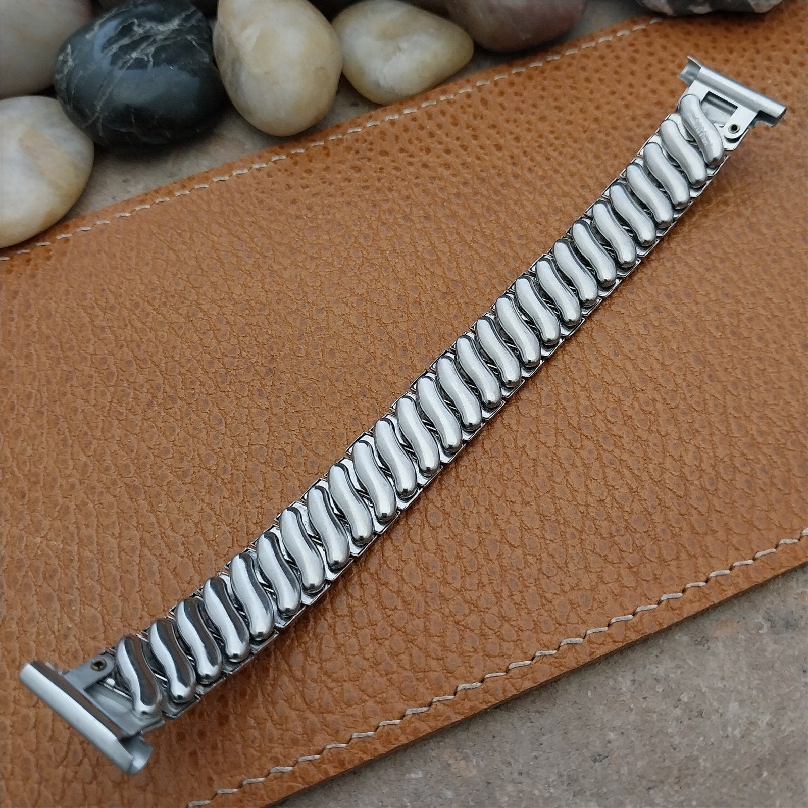 1940s Enel 19mm 16mm Stainless Steel Expansion Unused Vintage Watch Band