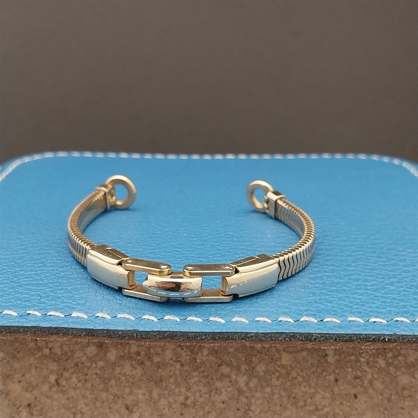 Vintage Ladies Forstner 12k Yellow Gold-Filled Unused 1950s Cocktail Watch Band