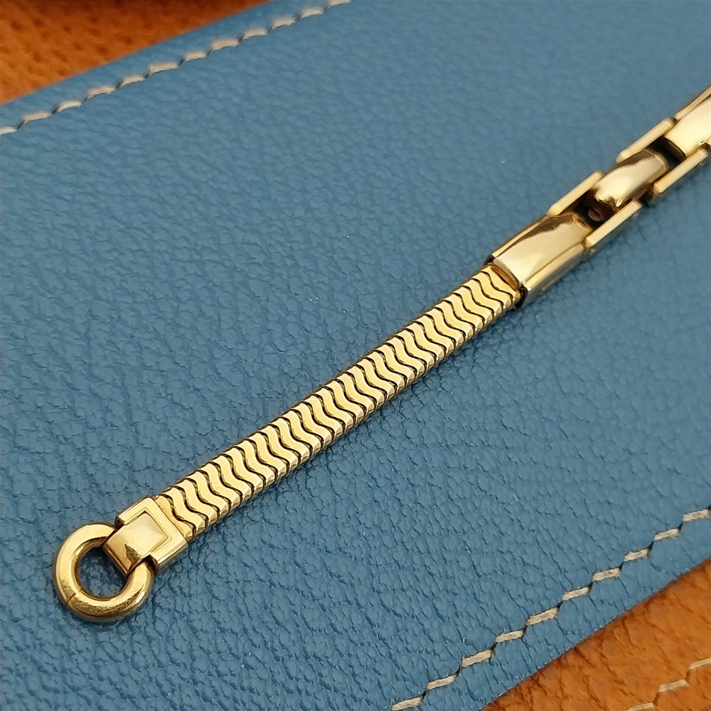 Vintage Ladies Forstner 12k Yellow Gold-Filled Unused 1950s Cocktail Watch Band