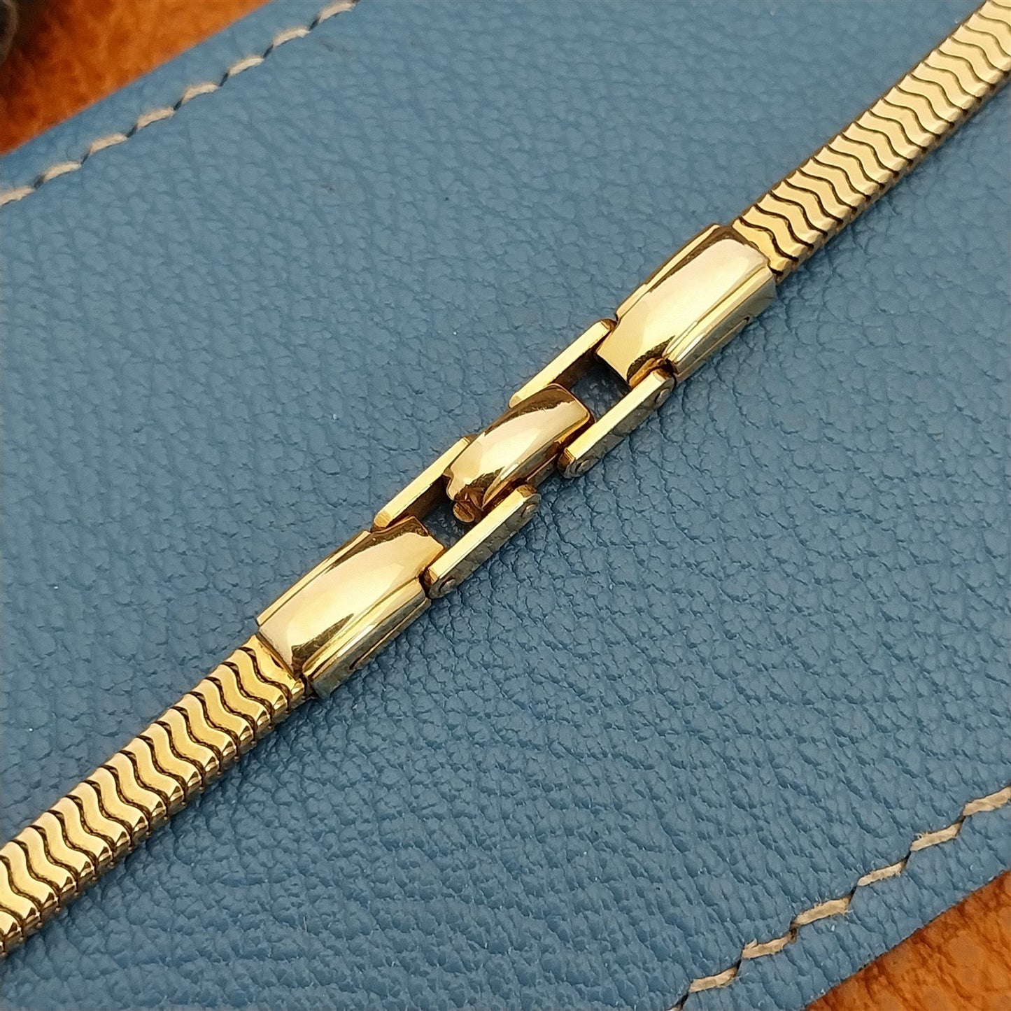 Vintage Ladies Forstner 12k Yellow Gold-Filled Unused 1950s Cocktail Watch Band
