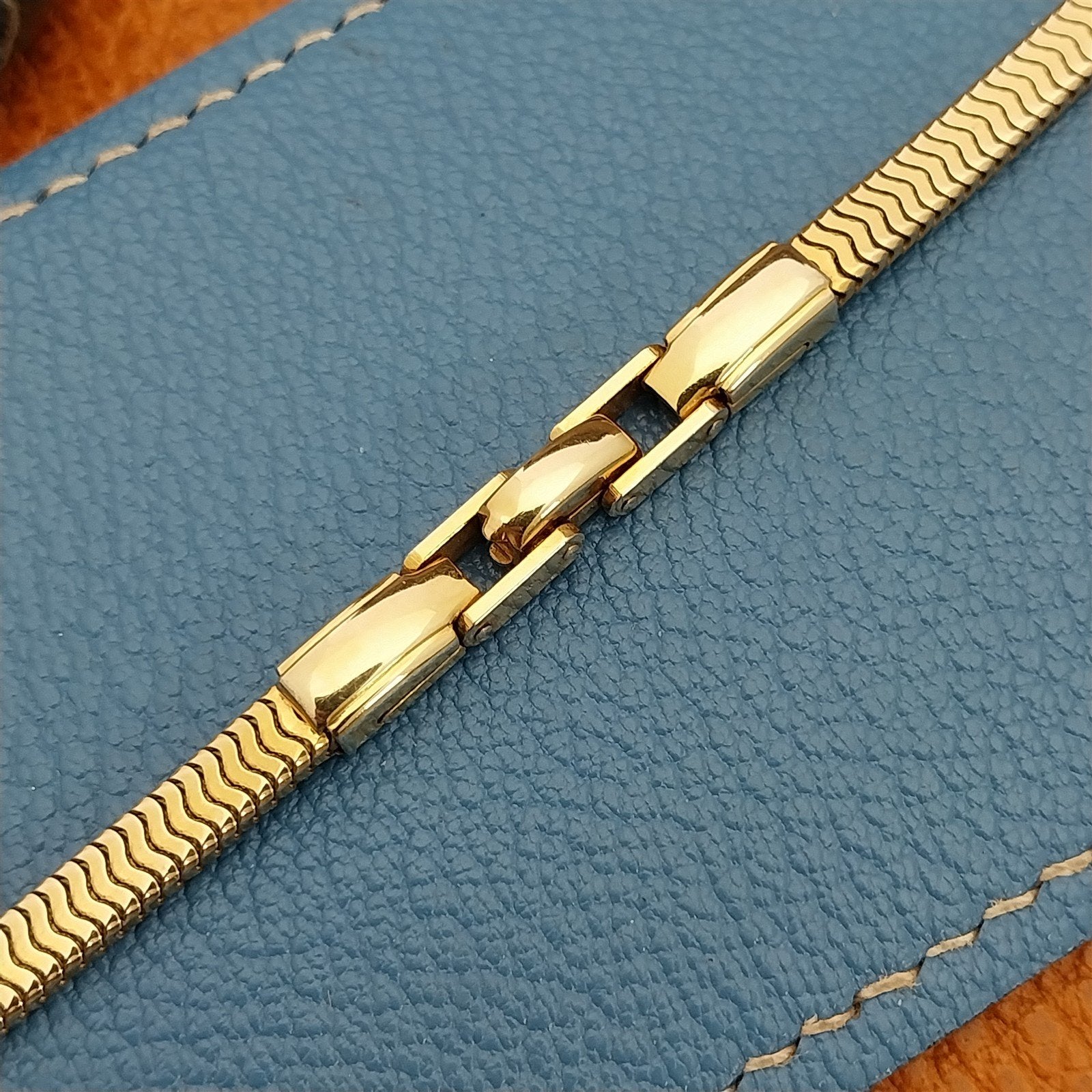 Vintage Ladies Forstner 12k Yellow Gold-Filled Unused 1950s Cocktail Watch Band