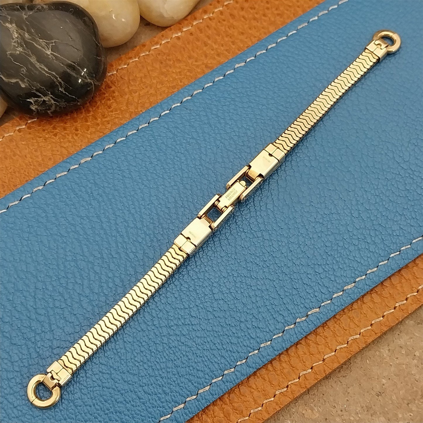 Vintage Ladies Forstner 12k Yellow Gold-Filled Unused 1950s Cocktail Watch Band