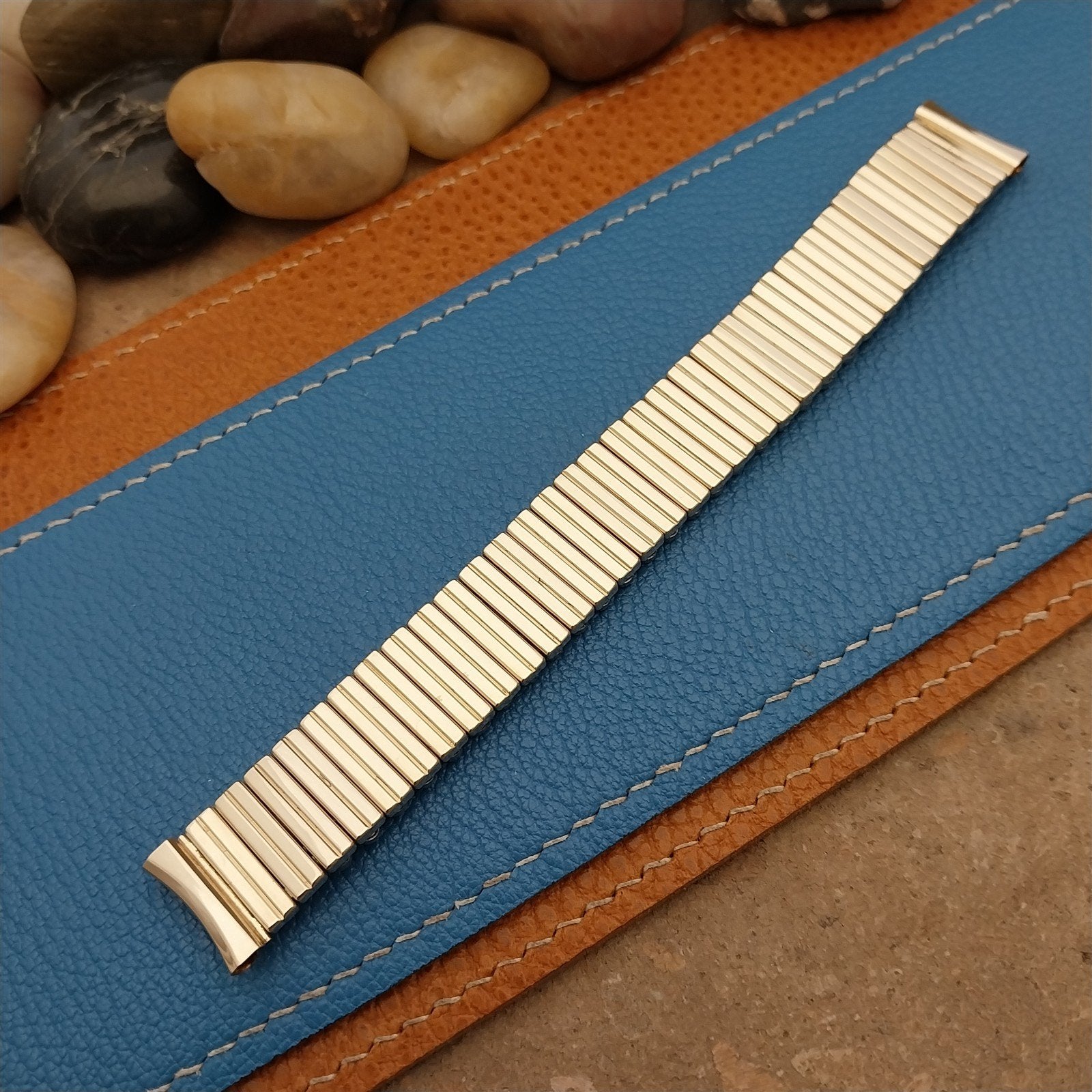 16mm Vintage Yellow Gold-Filled Vantage Classic Stretch 1960s Unused Watch Band