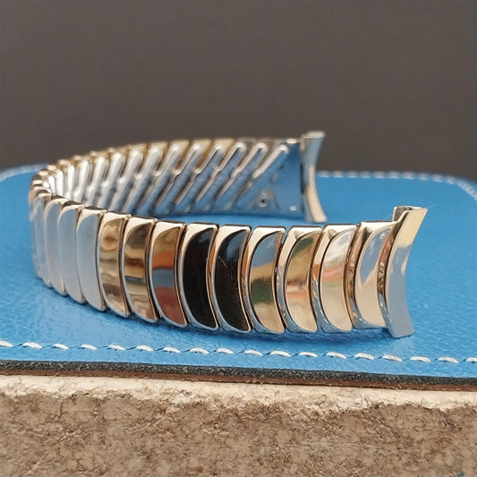 Vintage 19mm 18mm 16mm Gold-Filled Flex-Let Scallop Link Unused 1953 Watch Band