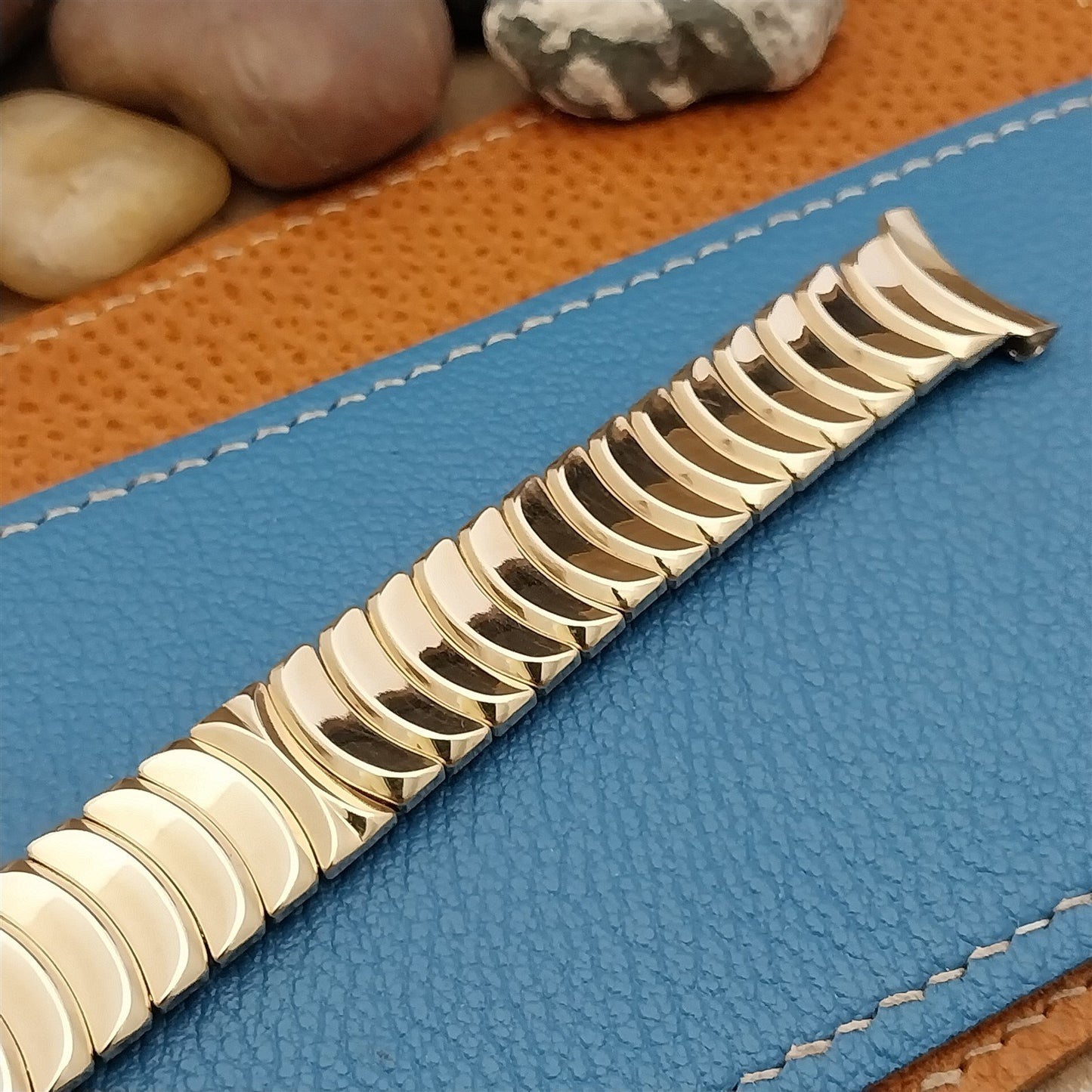 Vintage 19mm 18mm 16mm Gold-Filled Flex-Let Scallop Link Unused 1953 Watch Band