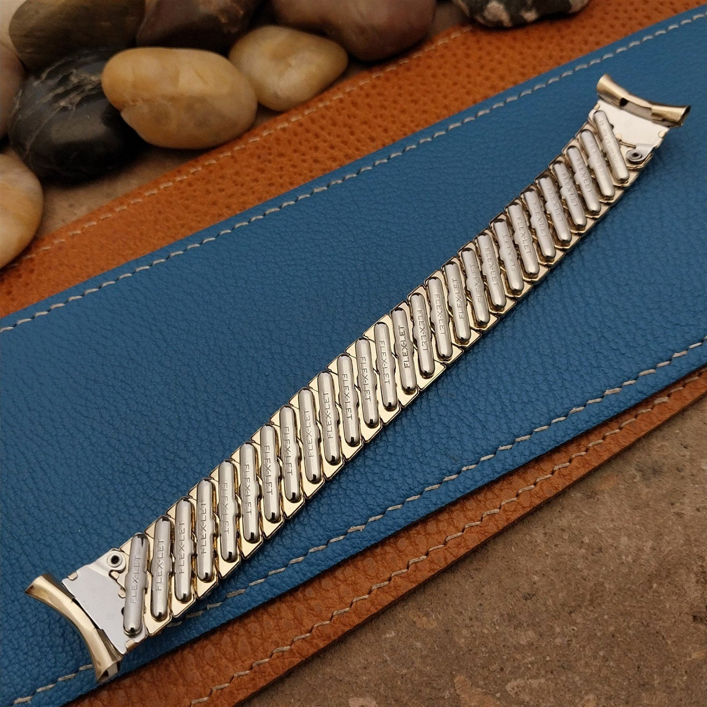 Vintage 19mm 18mm 16mm Gold-Filled Flex-Let Scallop Link Unused 1953 Watch Band