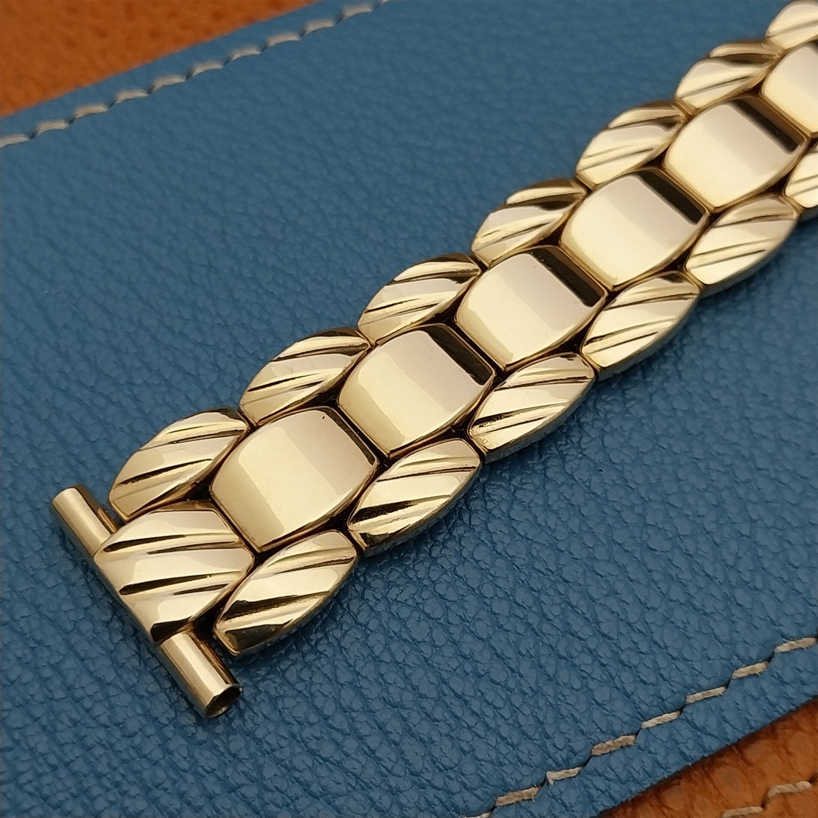 19mm 18mm Kaye Gold-Fill Quadra-Stretch Expansion Unused 50s Vintage Watch Band