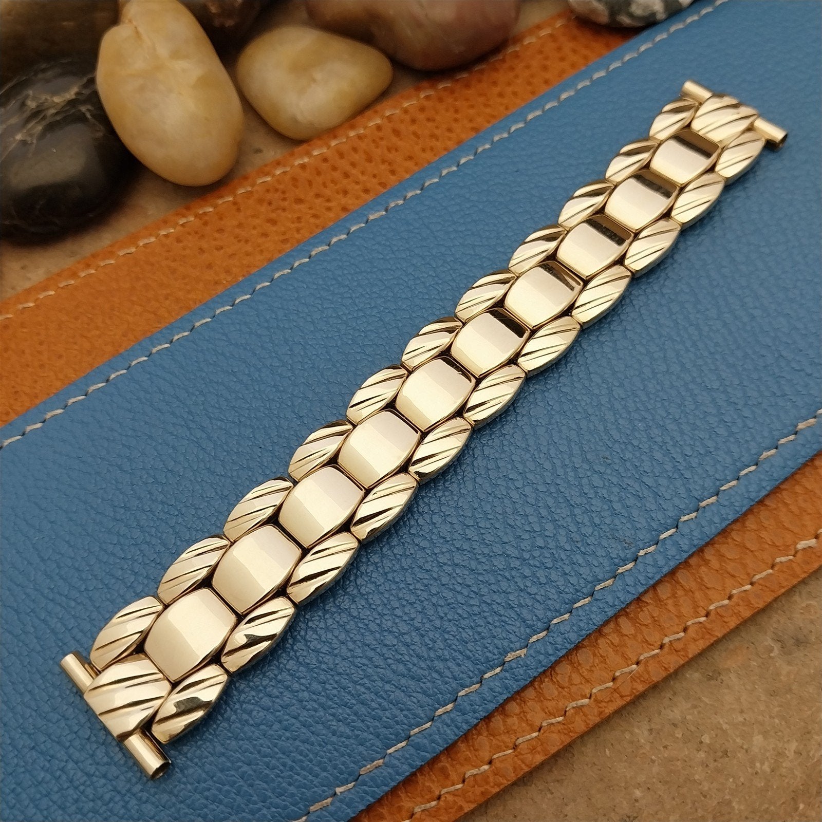 19mm 18mm Kaye Gold-Fill Quadra-Stretch Expansion Unused 50s Vintage Watch Band