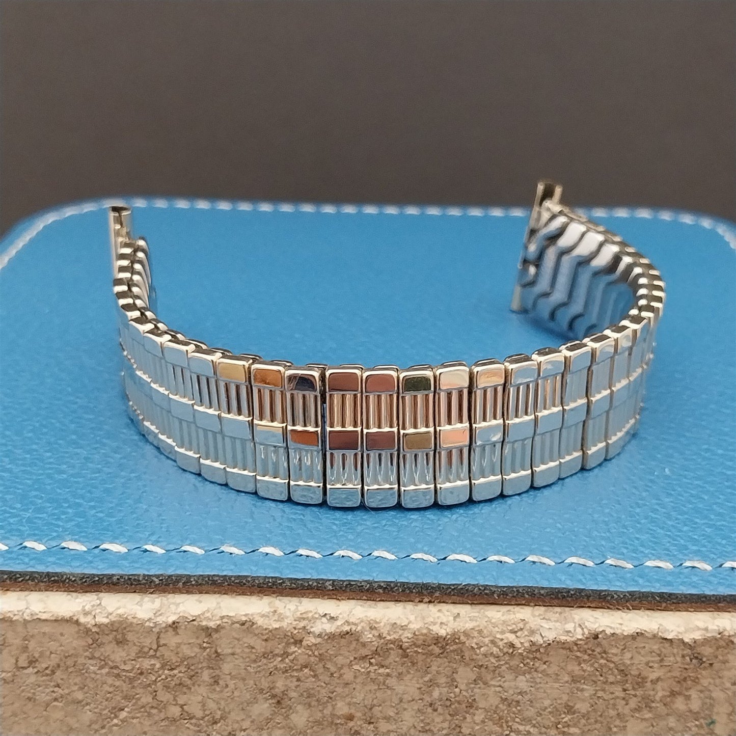 Speidel Aztec 19mm 18mm 16mm Yellow Gold-Fill Expansion NOS Vintage Watch Band