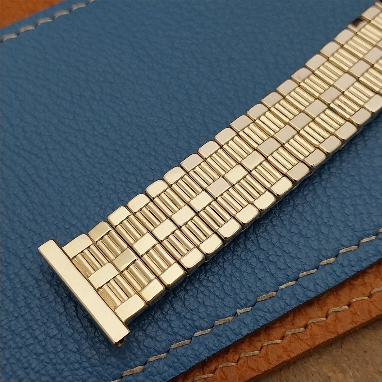 Speidel Aztec 19mm 18mm 16mm Yellow Gold-Fill Expansion NOS Vintage Watch Band