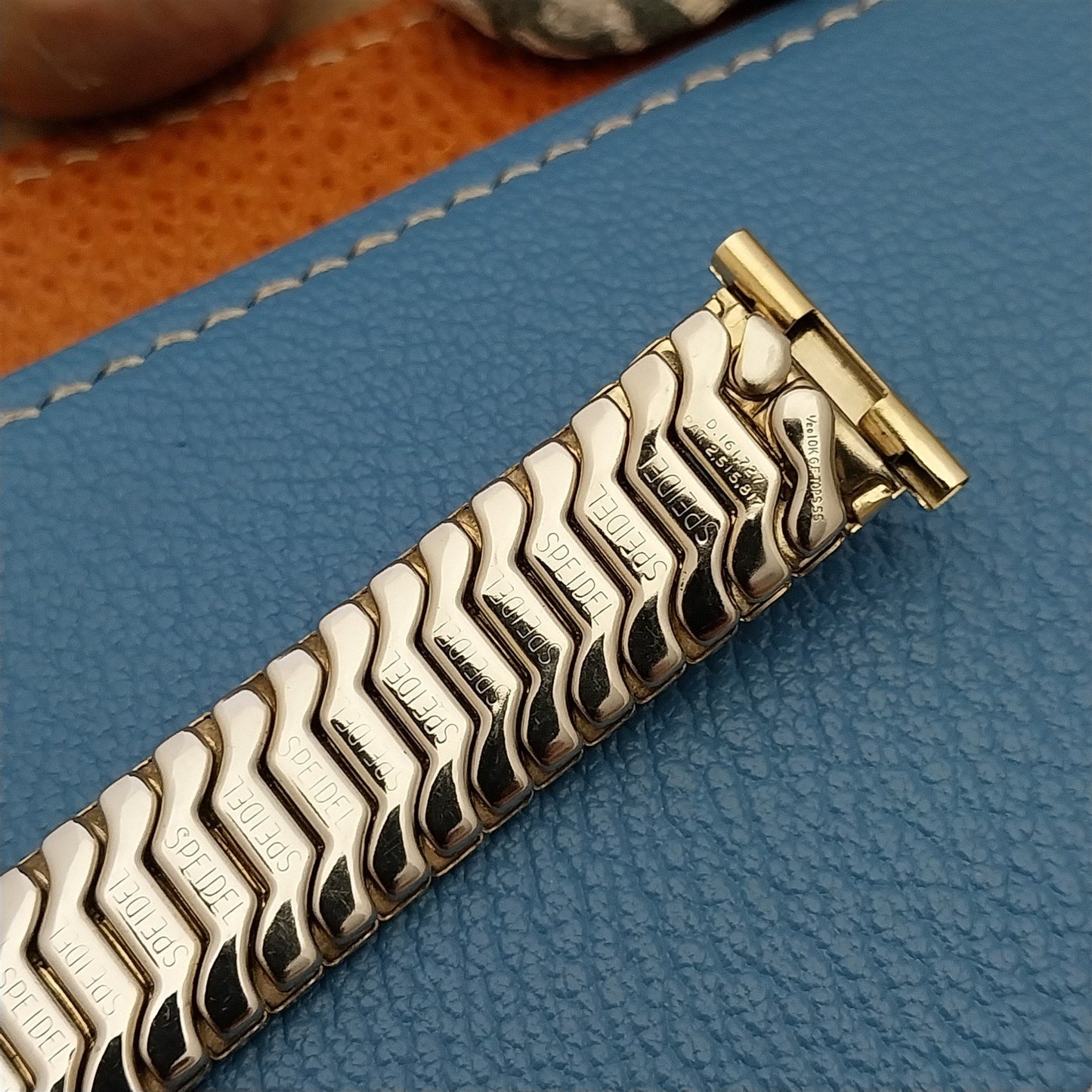 Speidel Aztec 19mm 18mm 16mm Yellow Gold-Fill Expansion NOS Vintage Watch Band