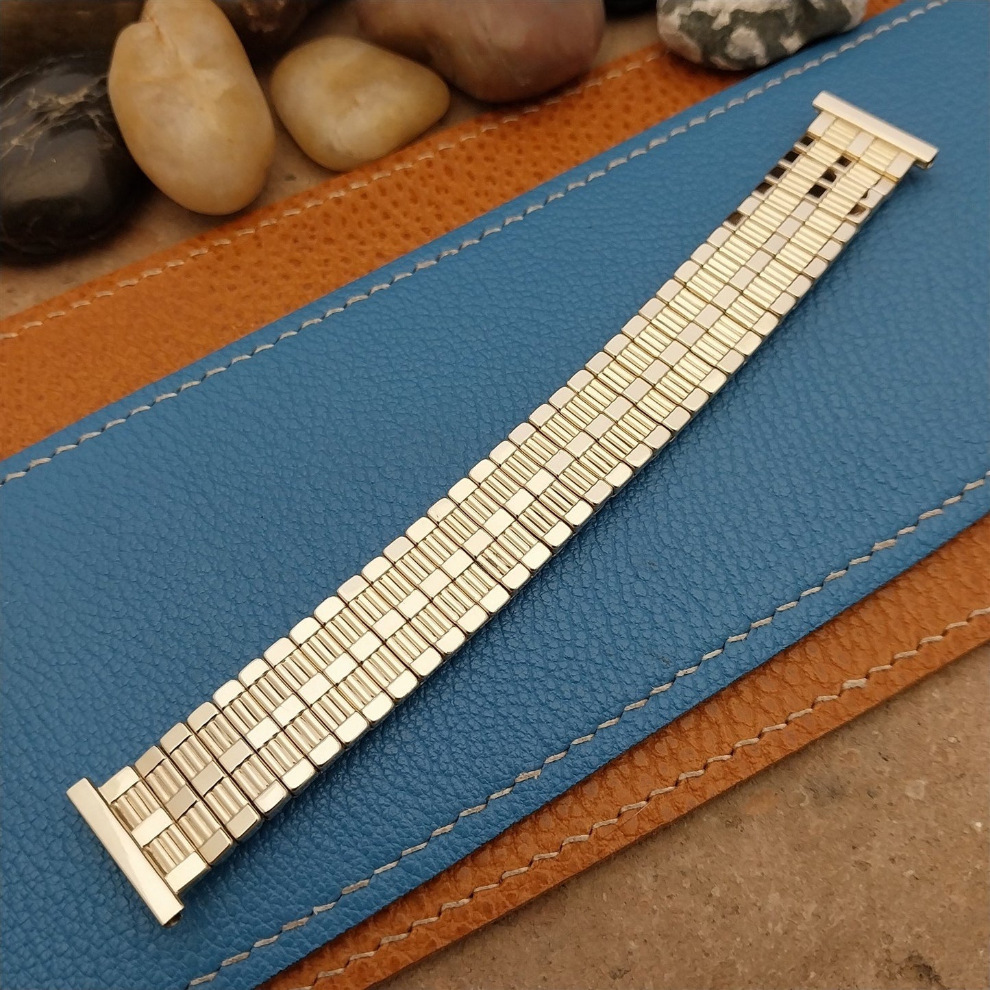 Speidel Aztec 19mm 18mm 16mm Yellow Gold-Fill Expansion NOS Vintage Watch Band