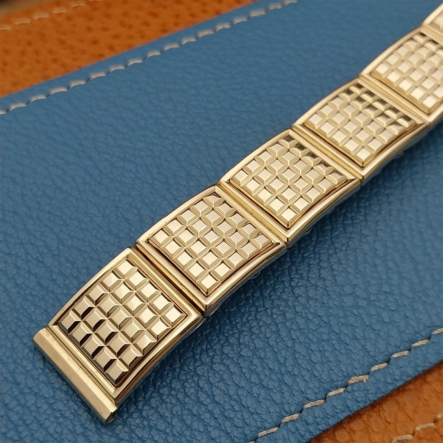 Vintage 5/8" 1950s Speidel Gold Filled Mid-Century Expansion Unused Watch Band