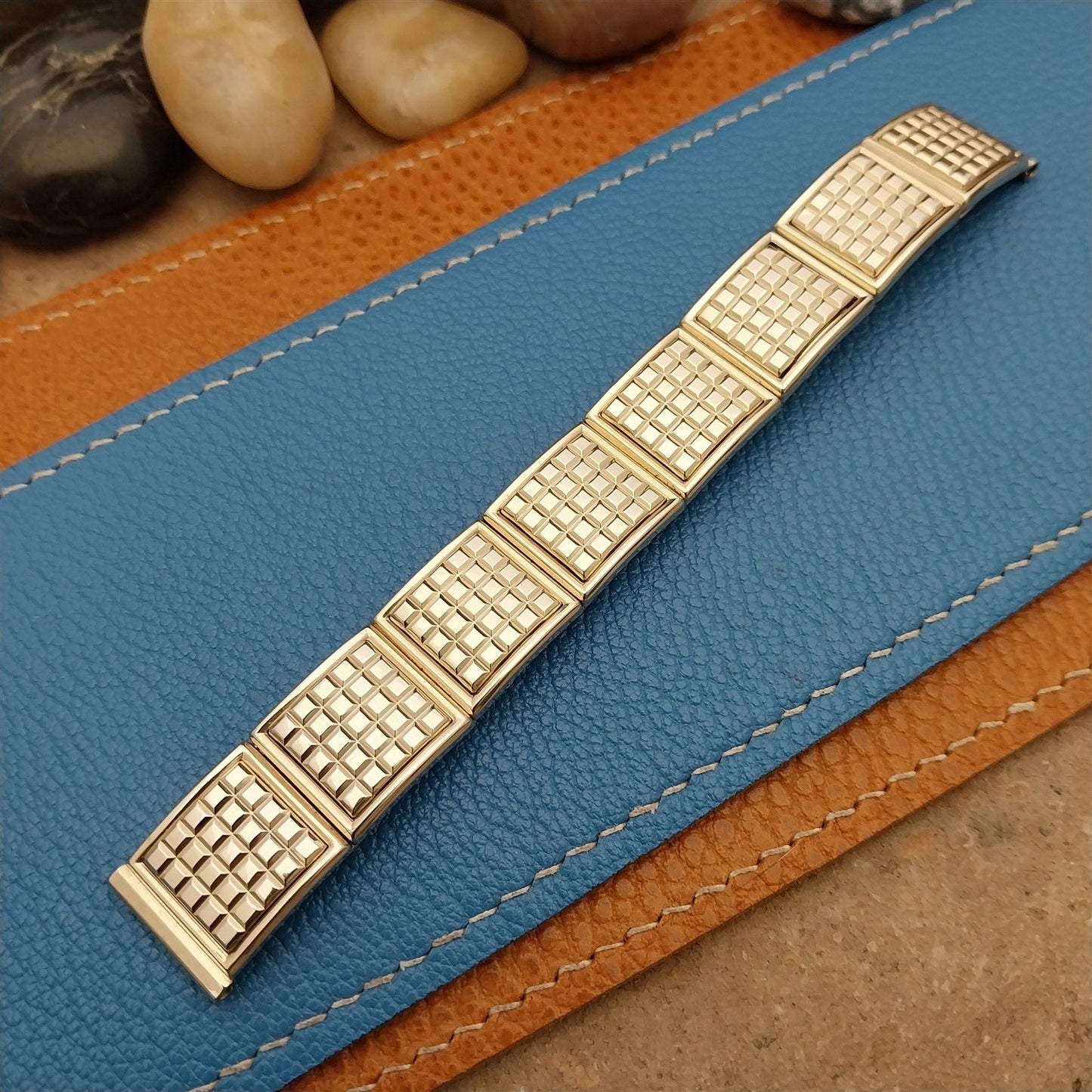 Vintage 5/8" 1950s Speidel Gold Filled Mid-Century Expansion Unused Watch Band