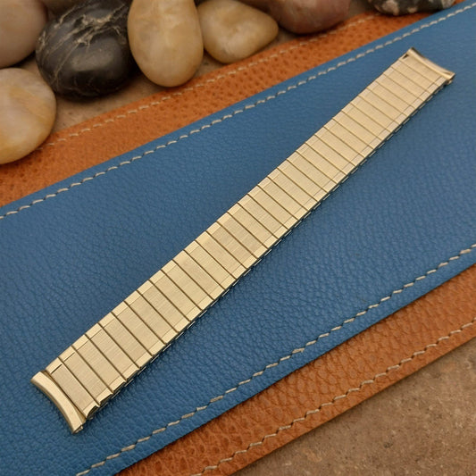 Vintage 1965 16mm Speidel Florentine Yellow Gold-Fill Unused Classic Watch Band