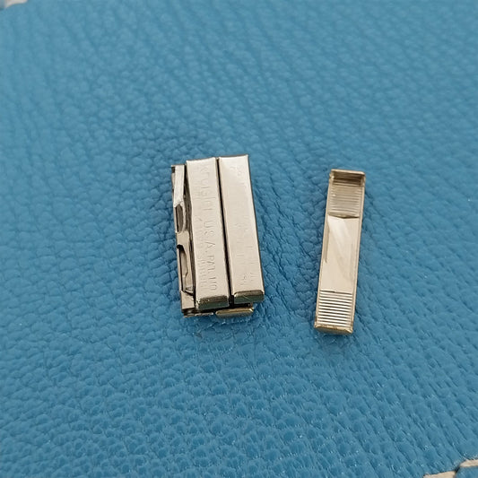 2 Kreisler DuraFlex Yellow Gold Fill Unused LINKS add 1/4" to Vintage Watch Band