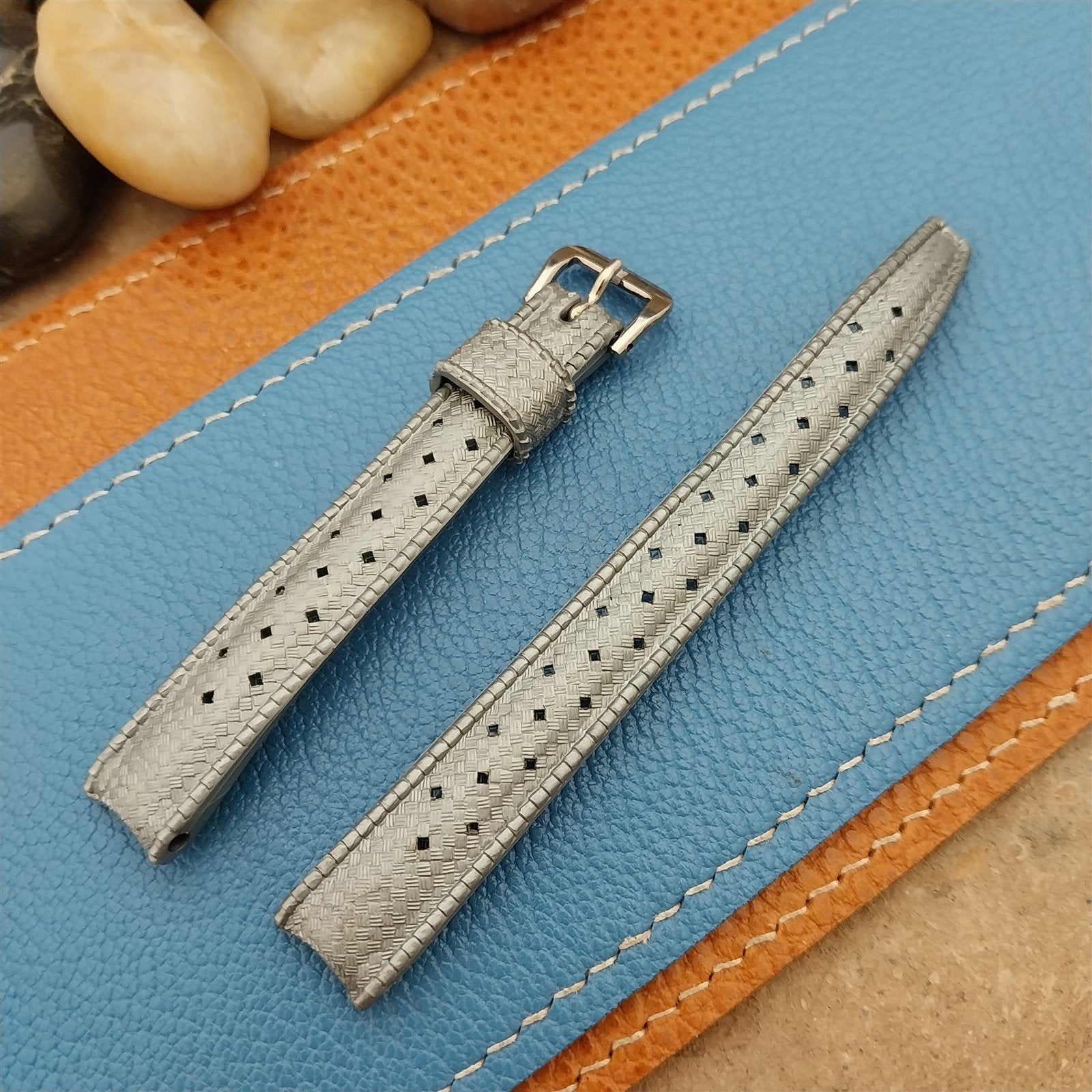 Vintage 12mm Gray Swiss Tropic Ladies Unused NOS 1960s-1970s Watch Band