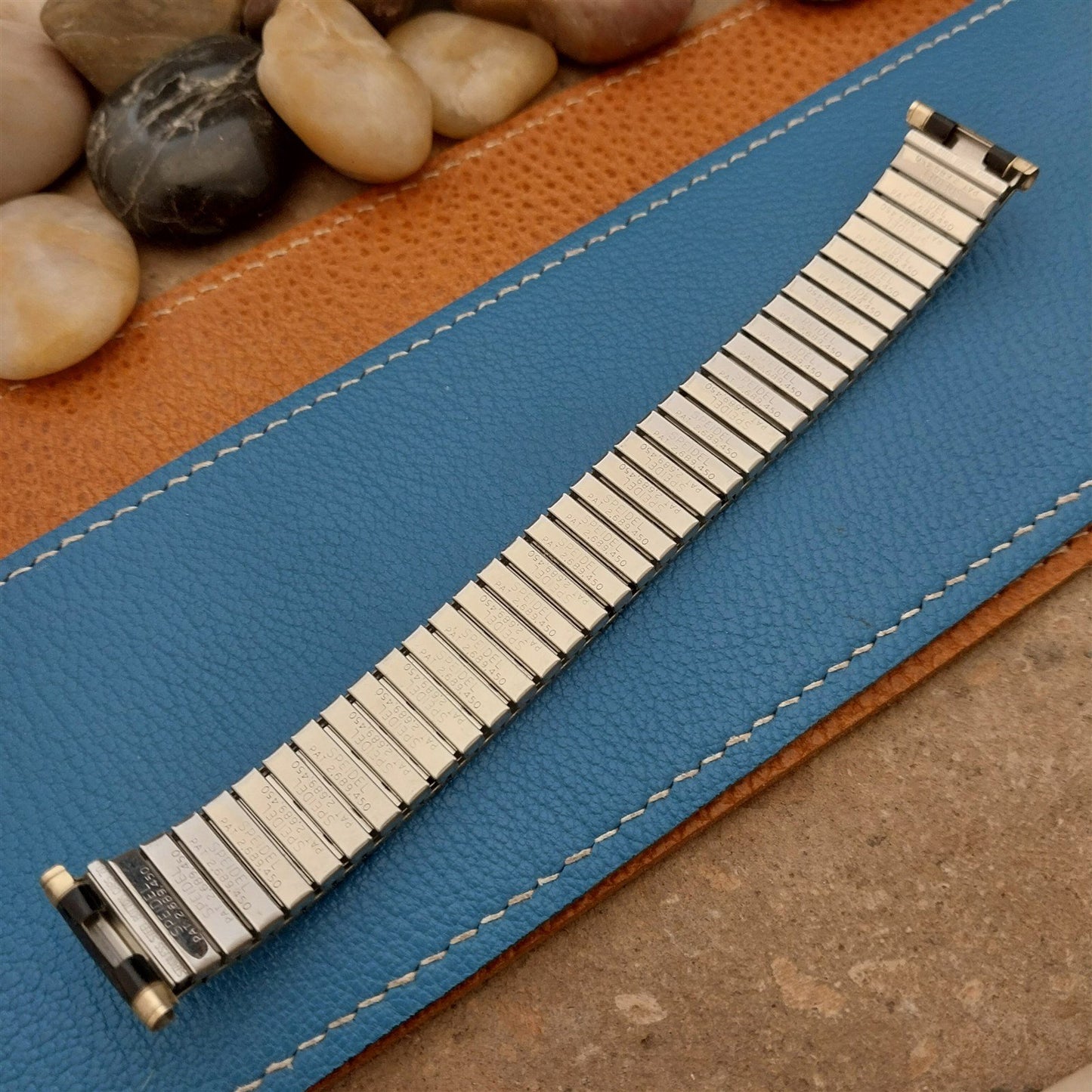 Vintage Speidel Romunda Black & Gold-Filled 19mm 18mm 17mm NOS 1970 Watch Band