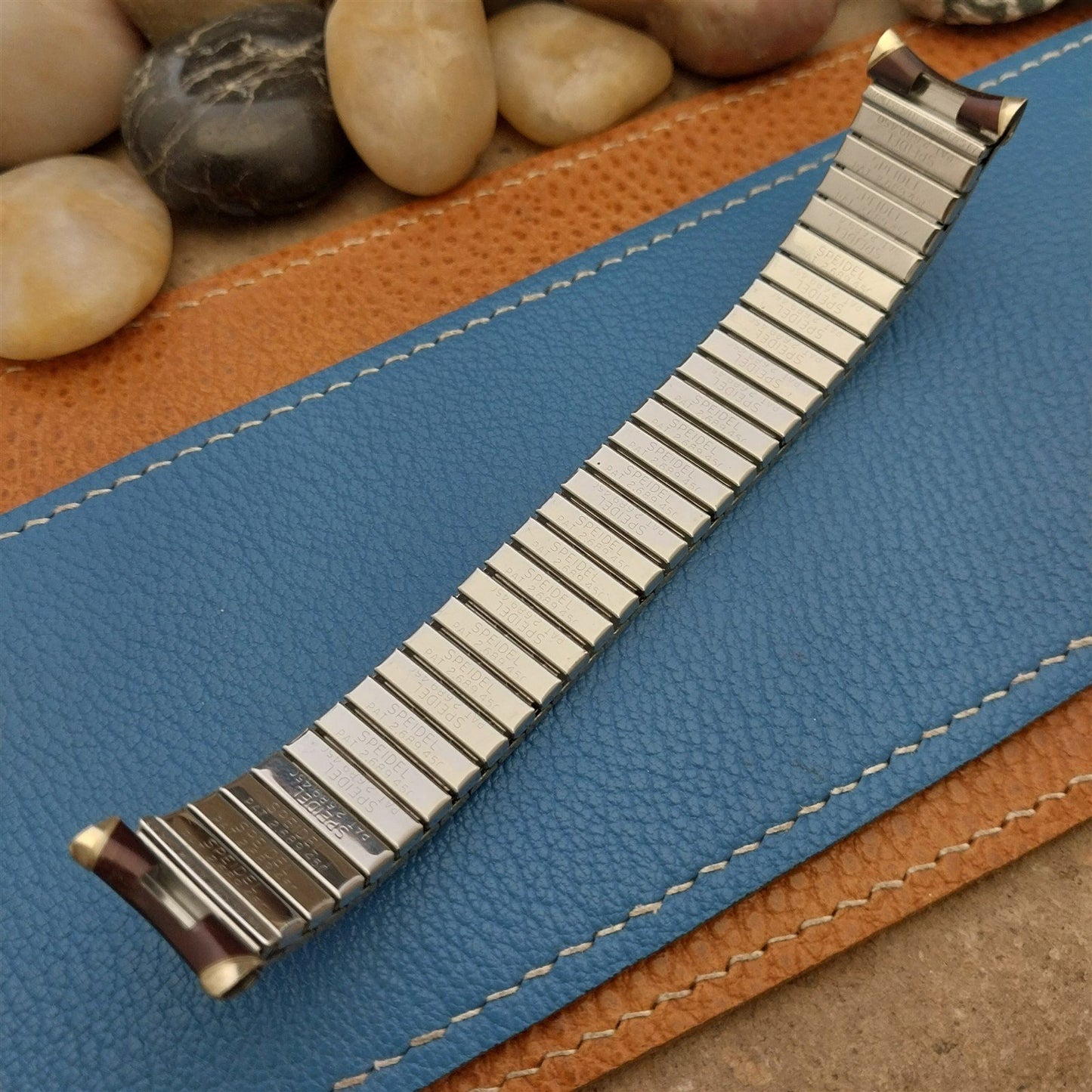 1967 Speidel Romunda Rootbeer Brown & 10k Gold-Filled Vintage Watch Band