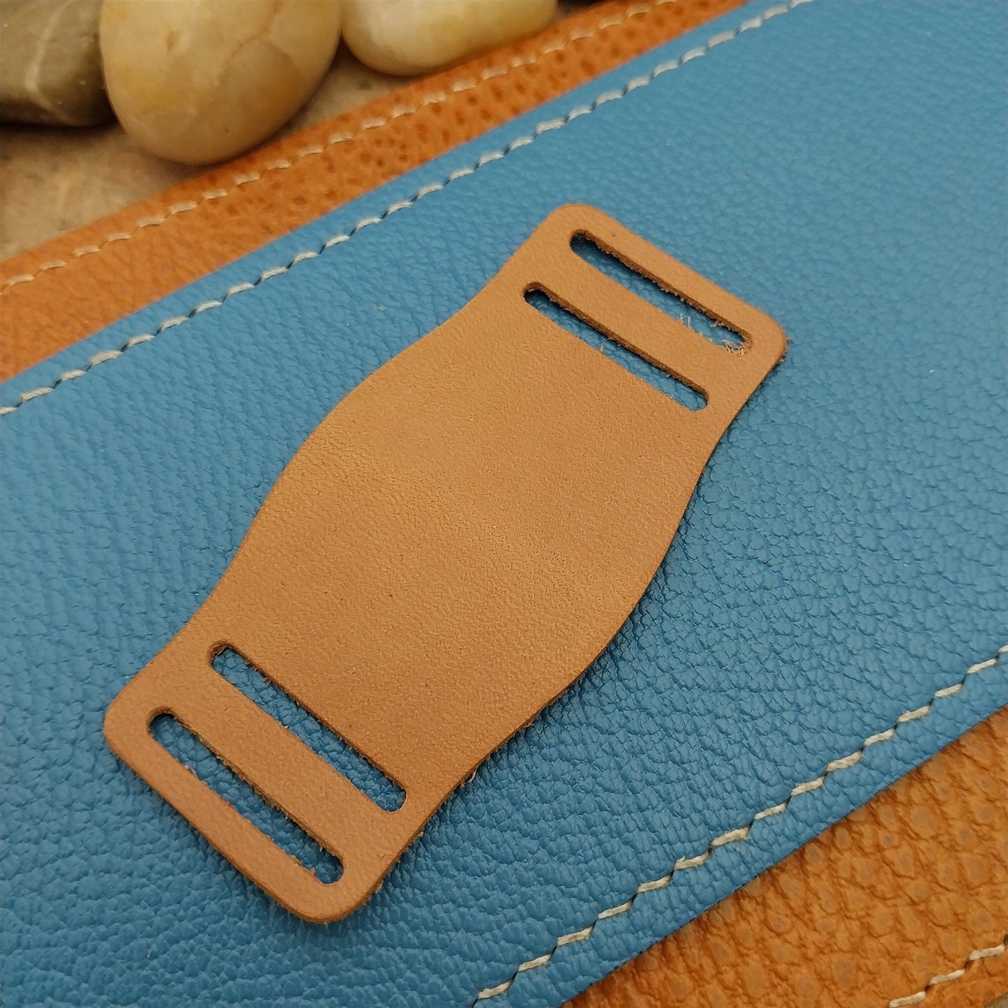 5/8" 16mm Vintage Style Bund Pad English Bridle Leather USA Made