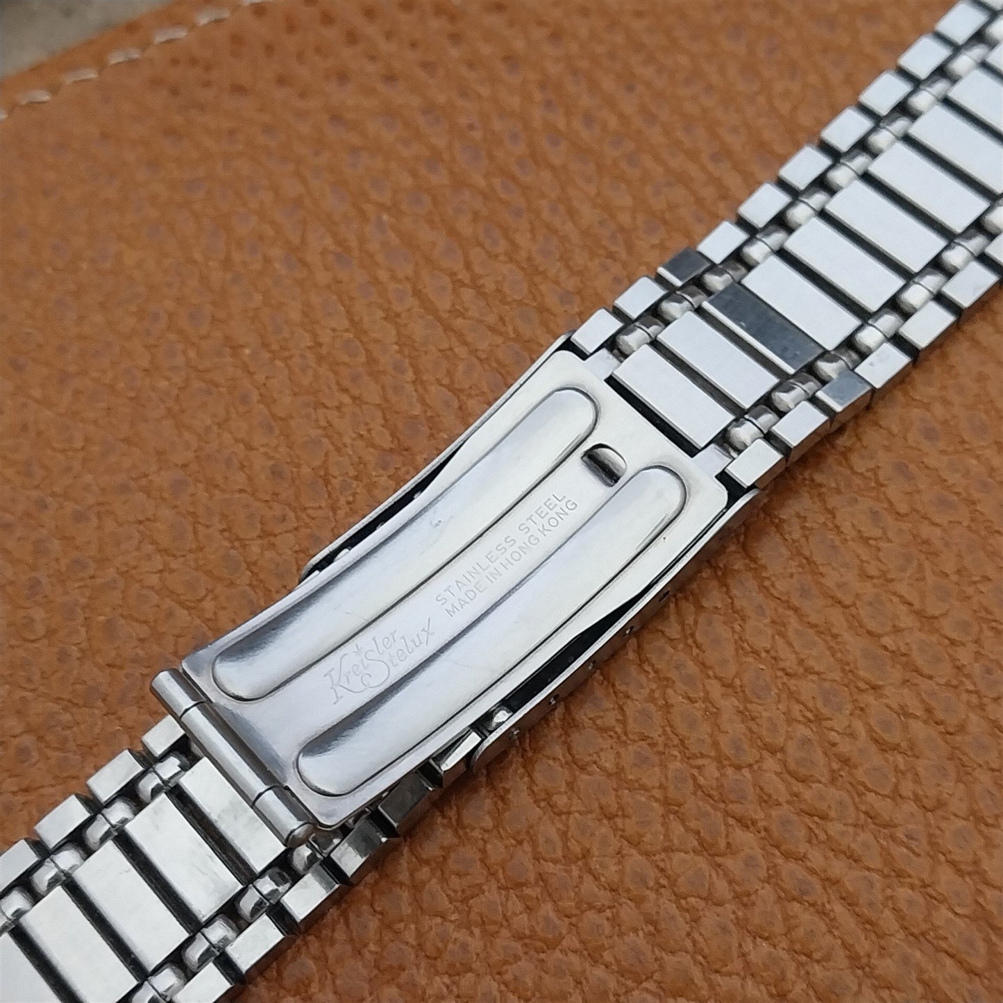 Vintage 17.2mm Stainless Steel Kreisler Stelux Unused 1970s Classic Watch Band