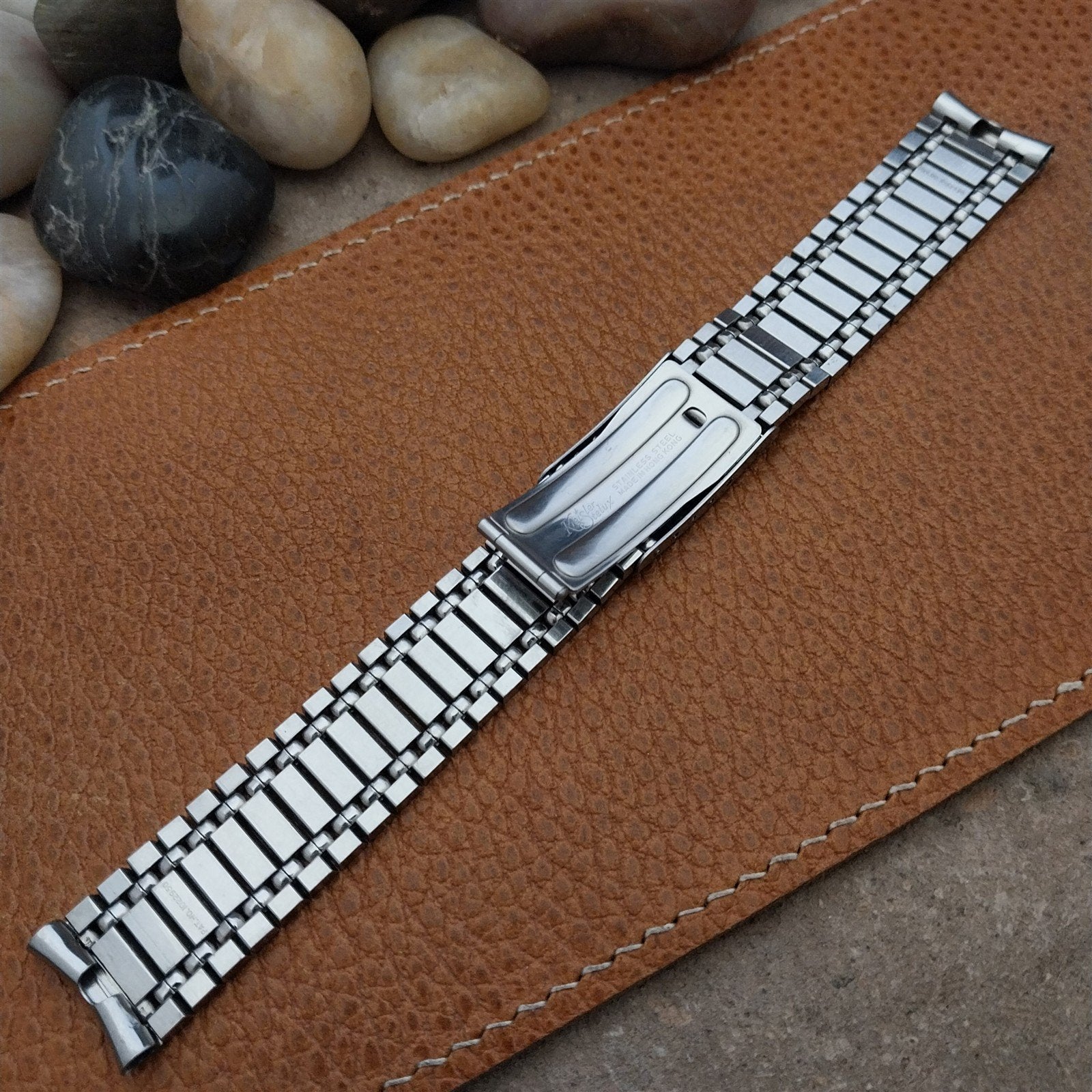 Vintage 17.2mm Stainless Steel Kreisler Stelux Unused 1970s Classic Watch Band
