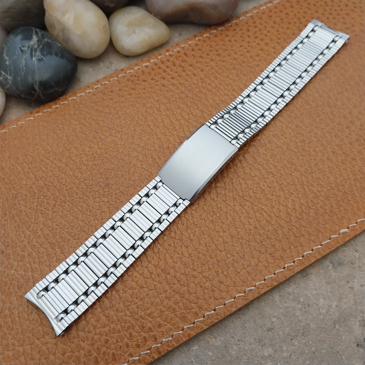 Vintage 17.2mm Stainless Steel Kreisler Stelux Unused 1970s Classic Watch Band