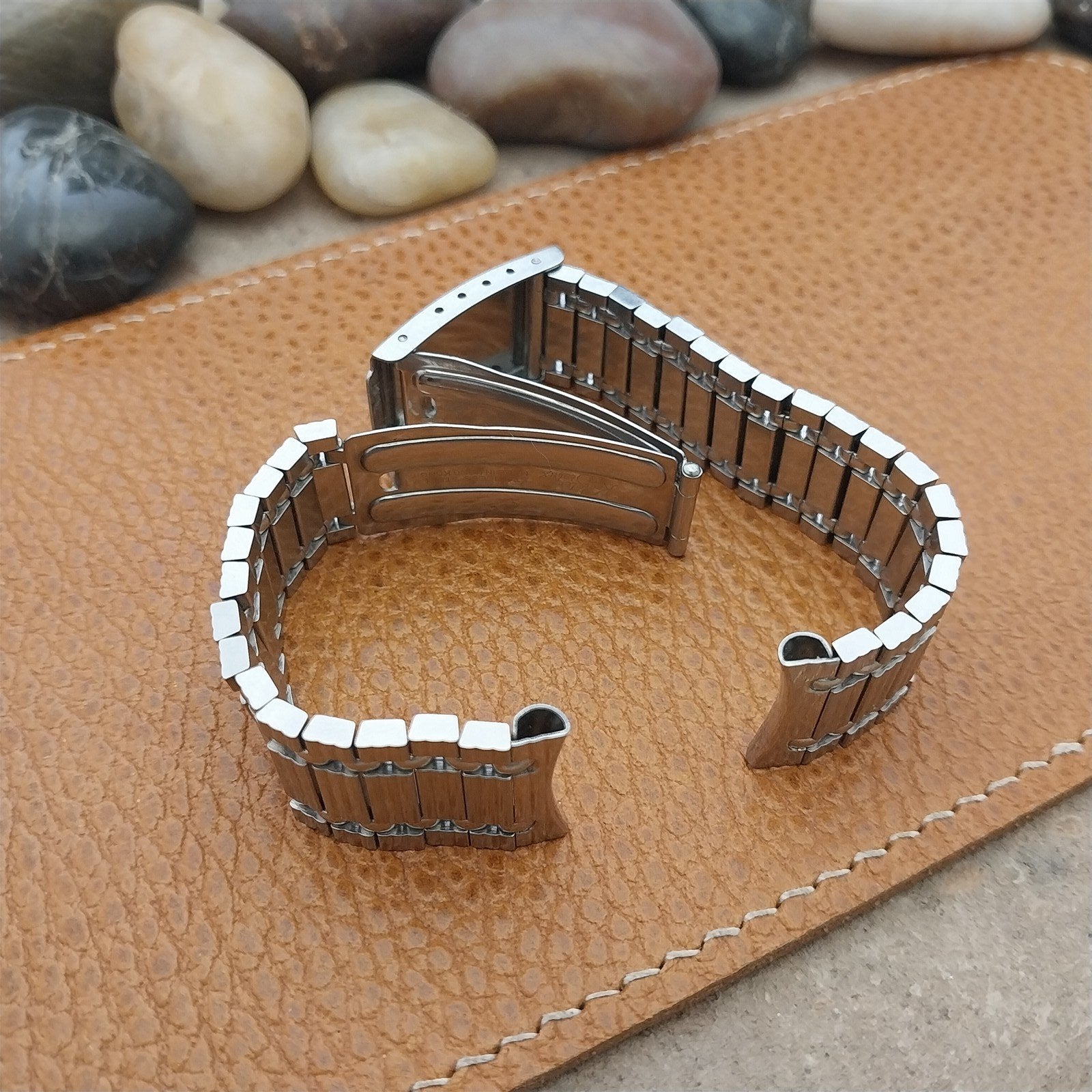 Vintage 17.2mm Stainless Steel Kreisler Stelux Unused 1970s Classic Watch Band