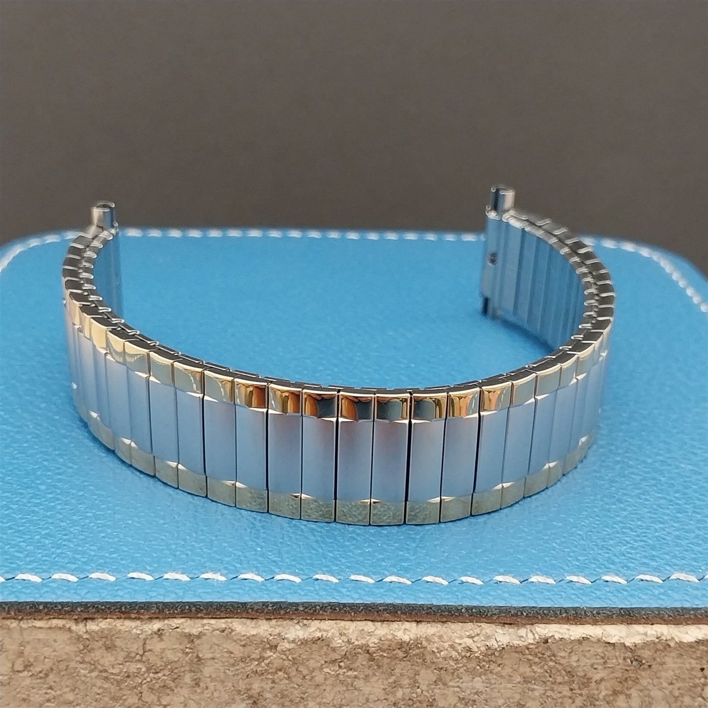 19mm 18mm 16mm Speidel Aquarius Stainless Steel & Gold Tone Unused Watch Band