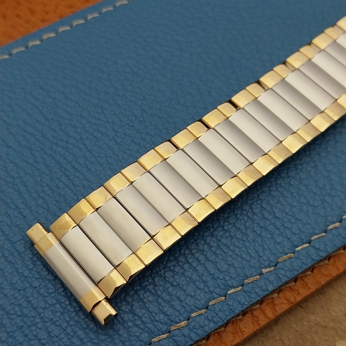 19mm 18mm 16mm Speidel Aquarius Stainless Steel & Gold Tone Unused Watch Band
