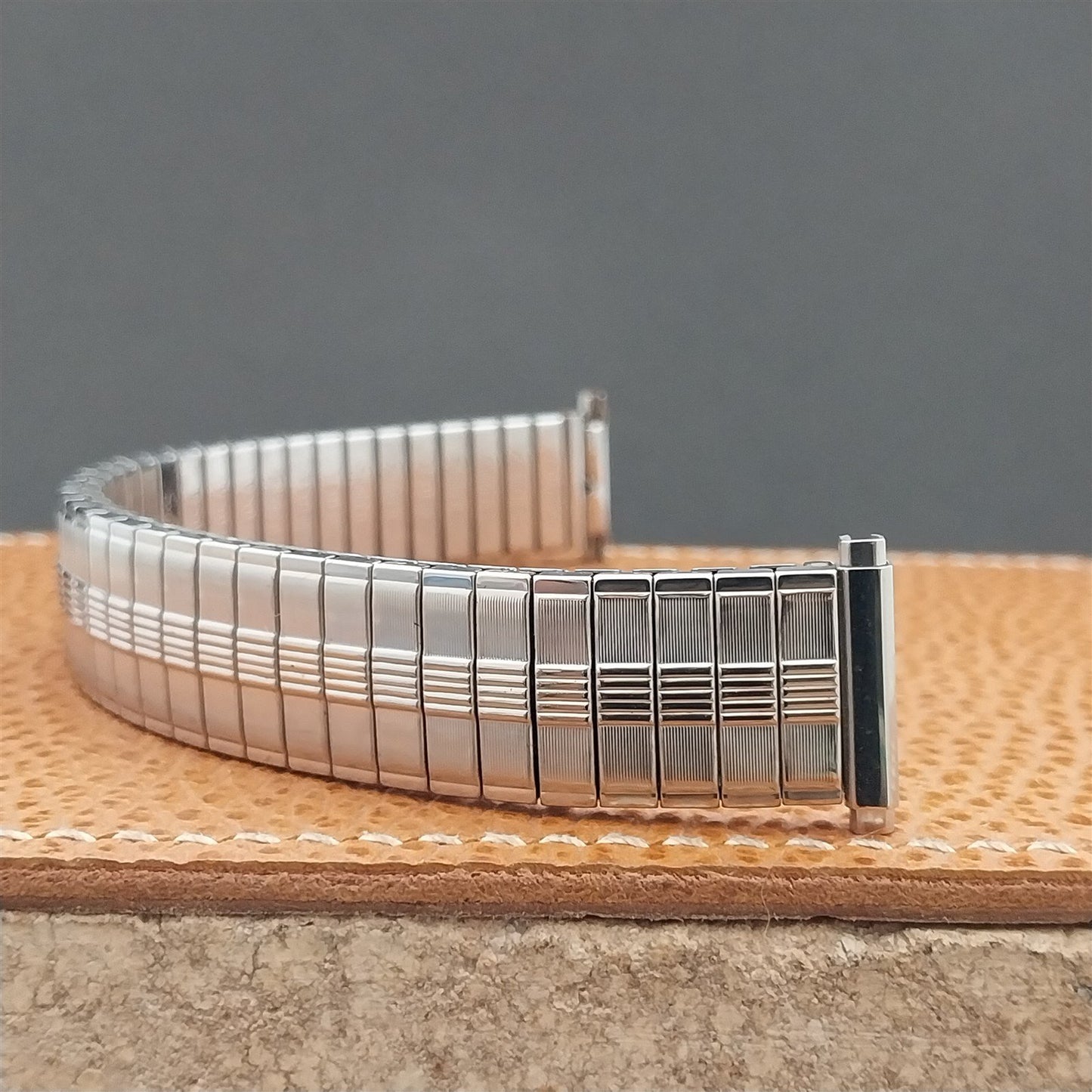 Vintage 1970s Stainless Steel Speidel Thunderbird 16mm 18mm 19mm nos Watch Band