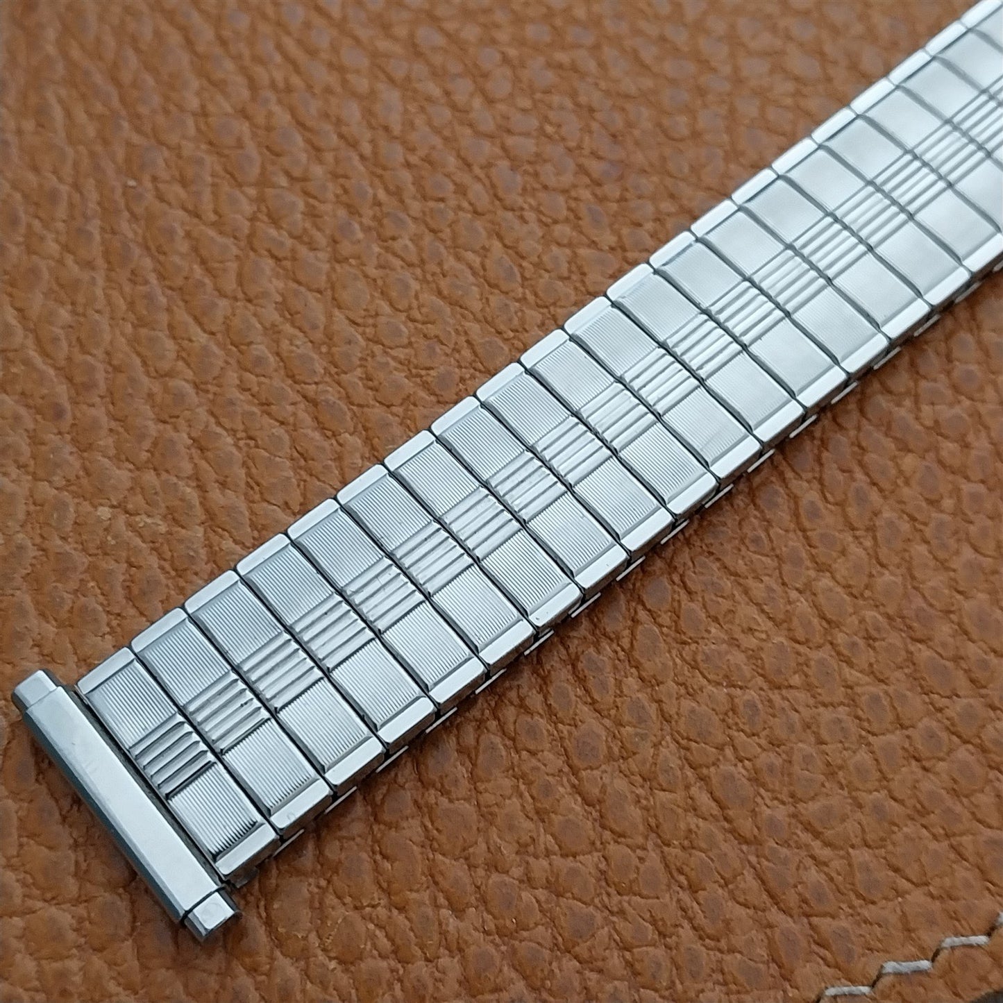 Vintage 1970s Stainless Steel Speidel Thunderbird 16mm 18mm 19mm nos Watch Band