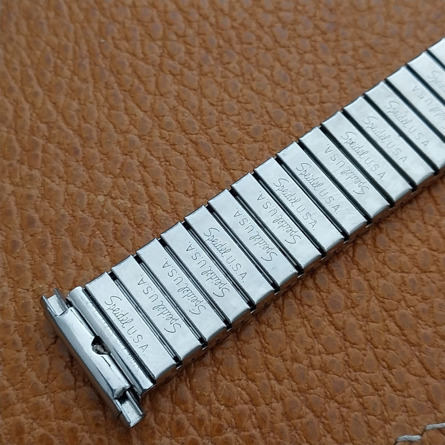 Vintage 1970s Stainless Steel Speidel Thunderbird 16mm 18mm 19mm nos Watch Band