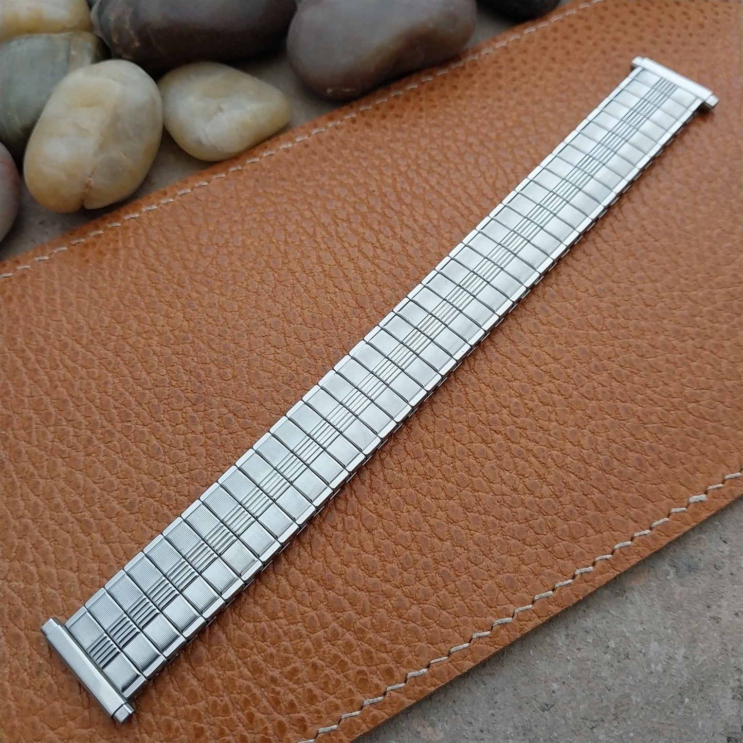 Vintage 1970s Stainless Steel Speidel Thunderbird 16mm 18mm 19mm nos Watch Band