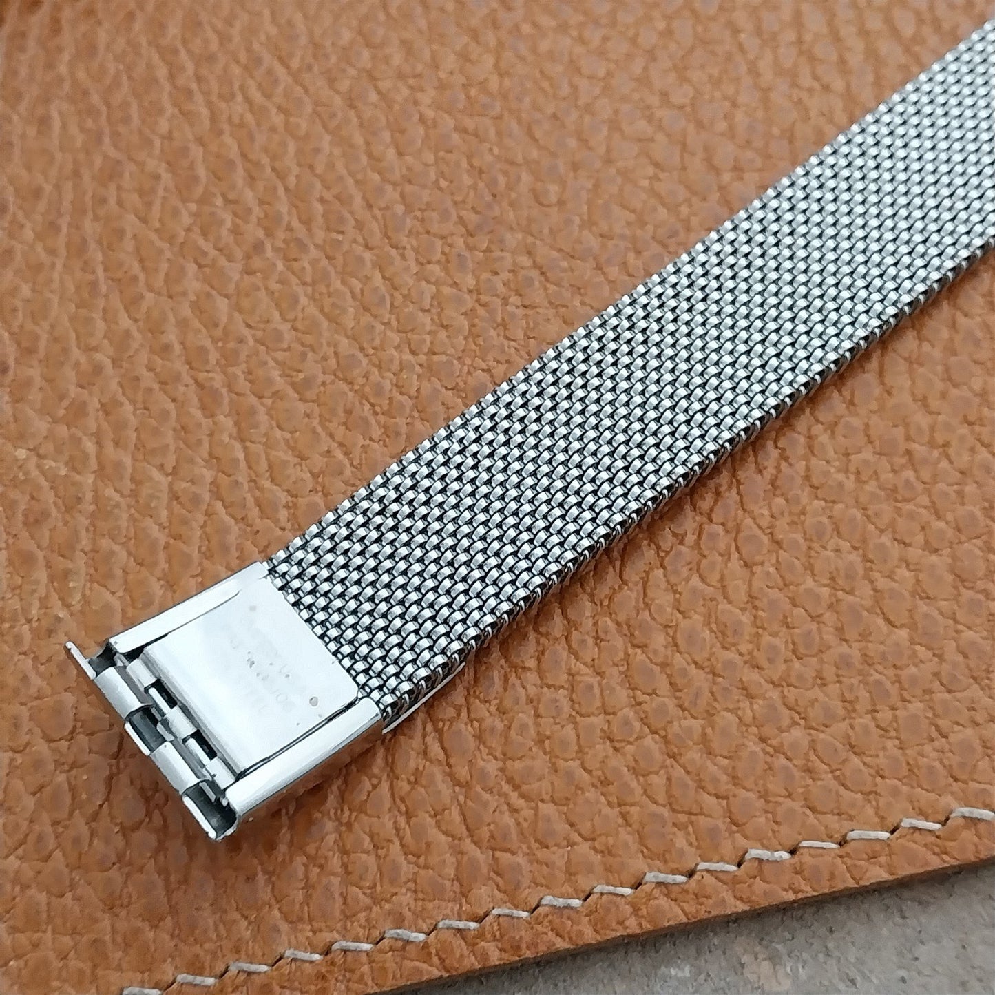 19mm 18mm Vintage Stainless Steel Evinger Expansion Mesh Unused Watch Band
