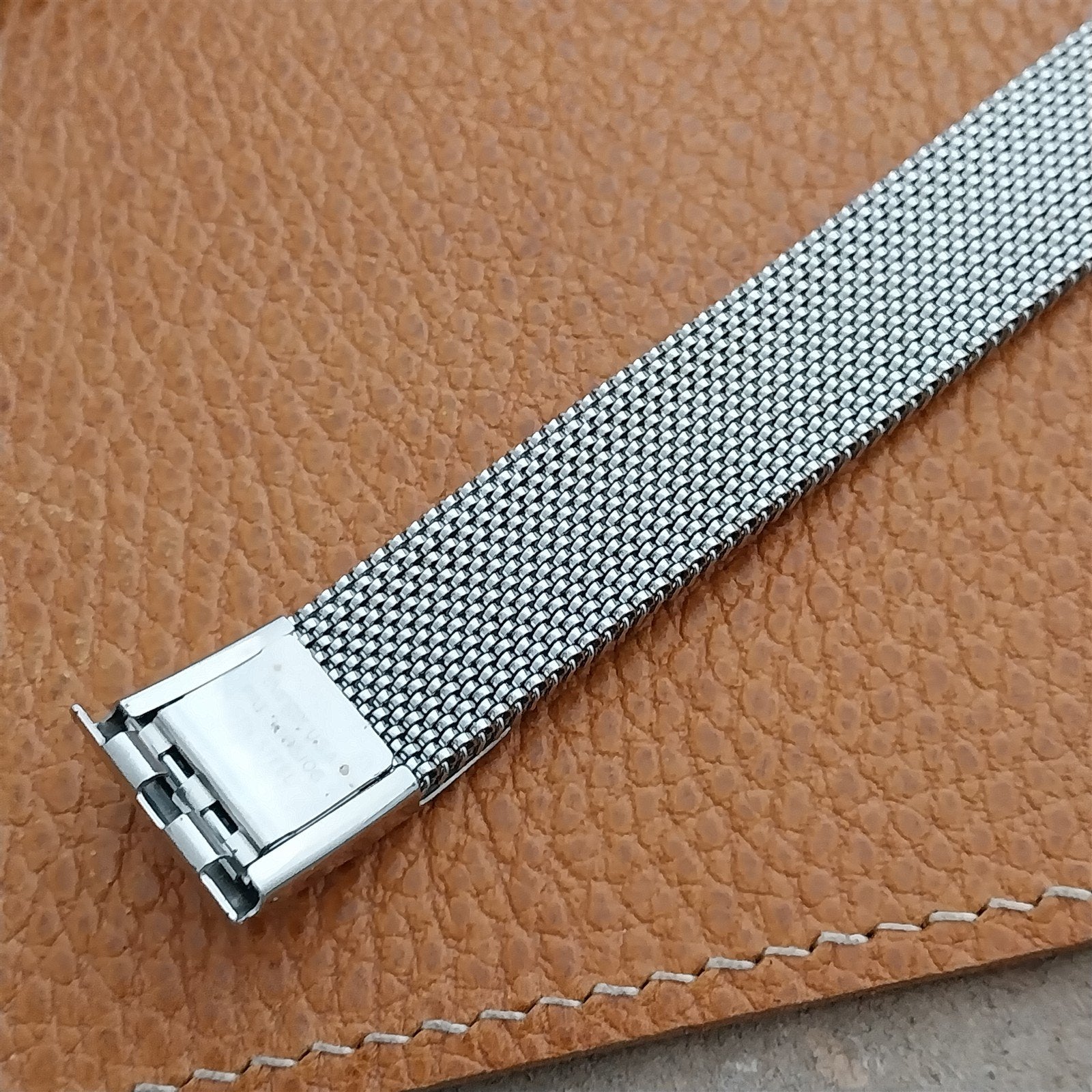 19mm 18mm Vintage Stainless Steel Evinger Expansion Mesh Unused Watch Band