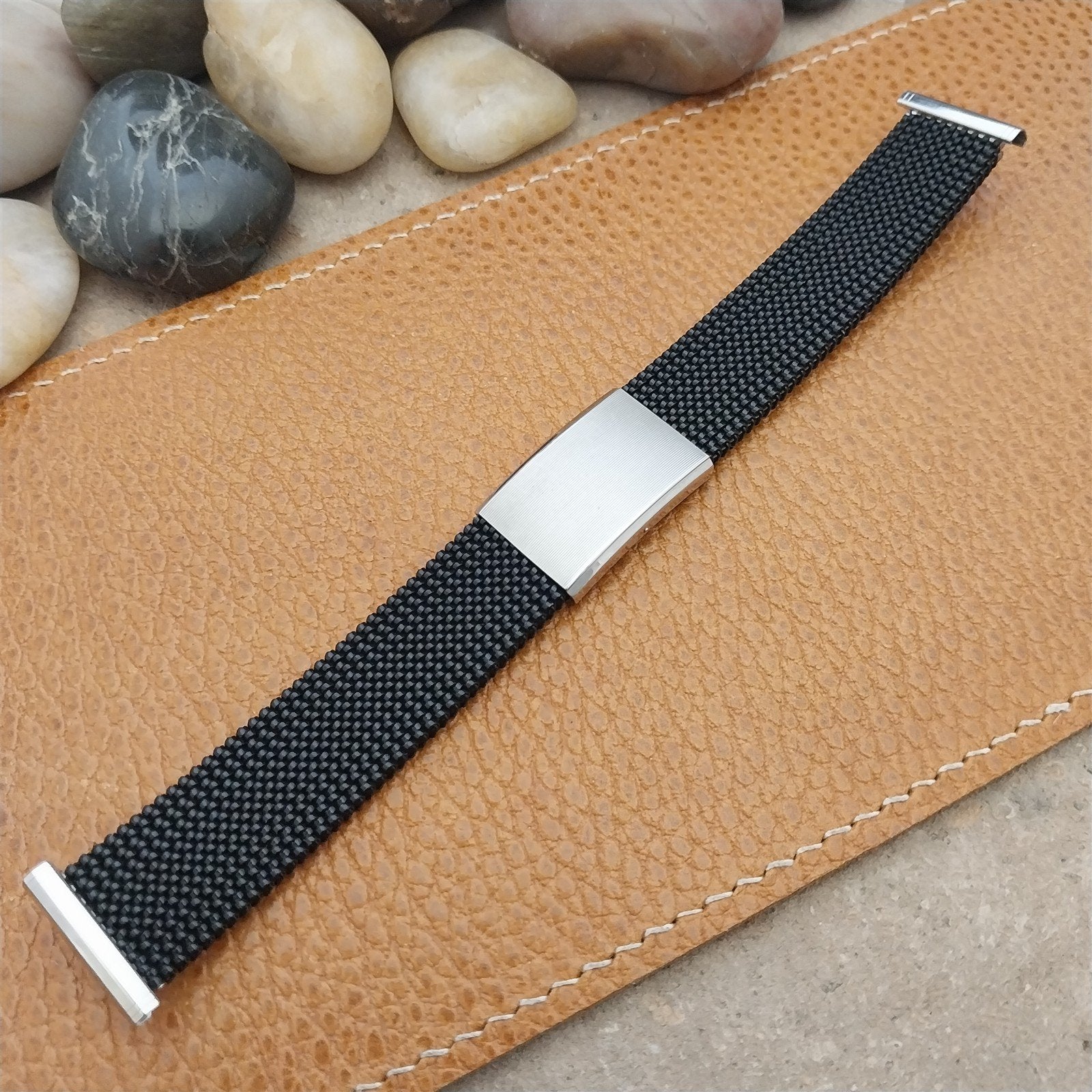 Stainless Steel Evinger Mesh Stretch 19mm 18mm 17mm Unused Vintage Watch Band