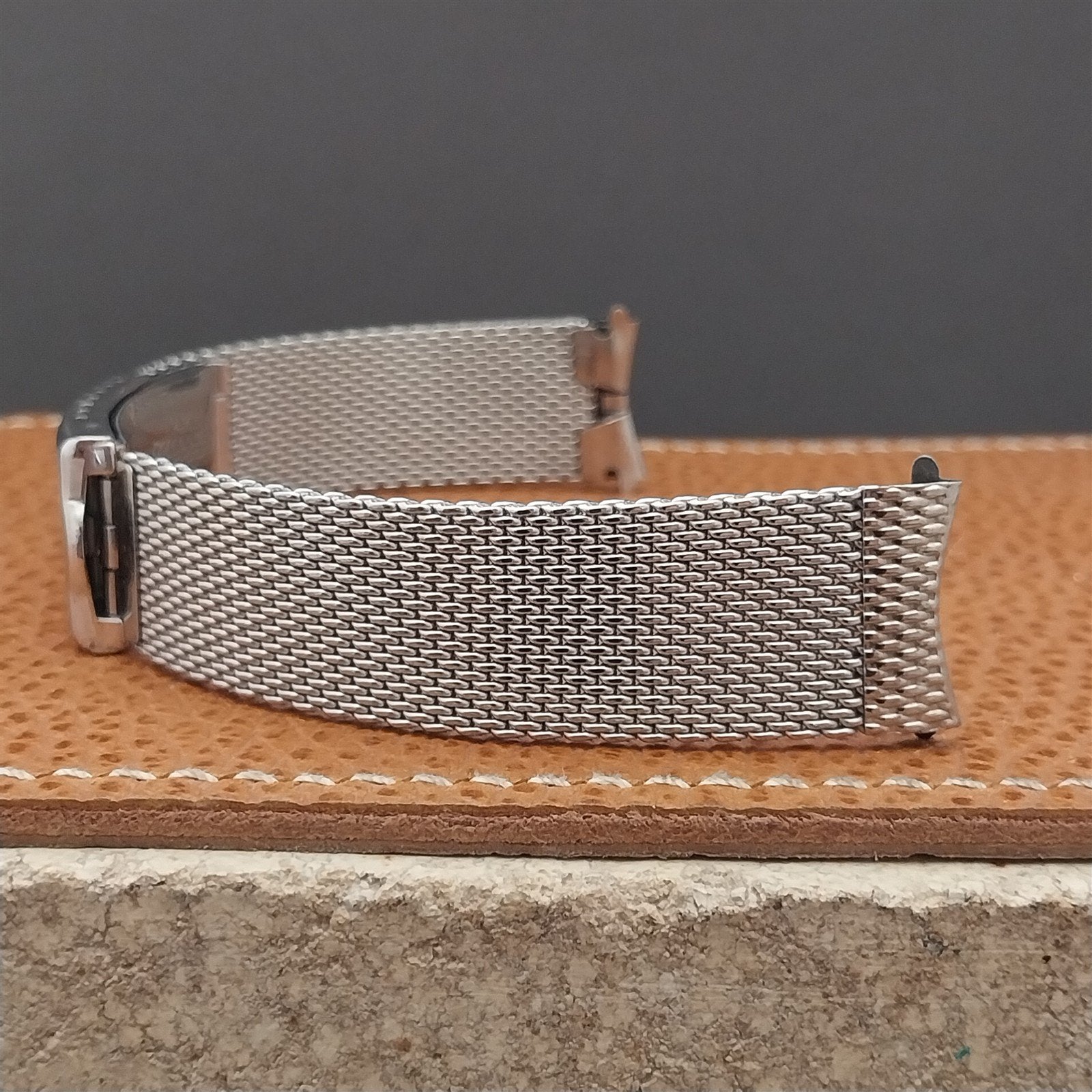 Vintage 17.2mm Stainless Steel Mesh JB Champion Unused 1960s Classic Watch Band