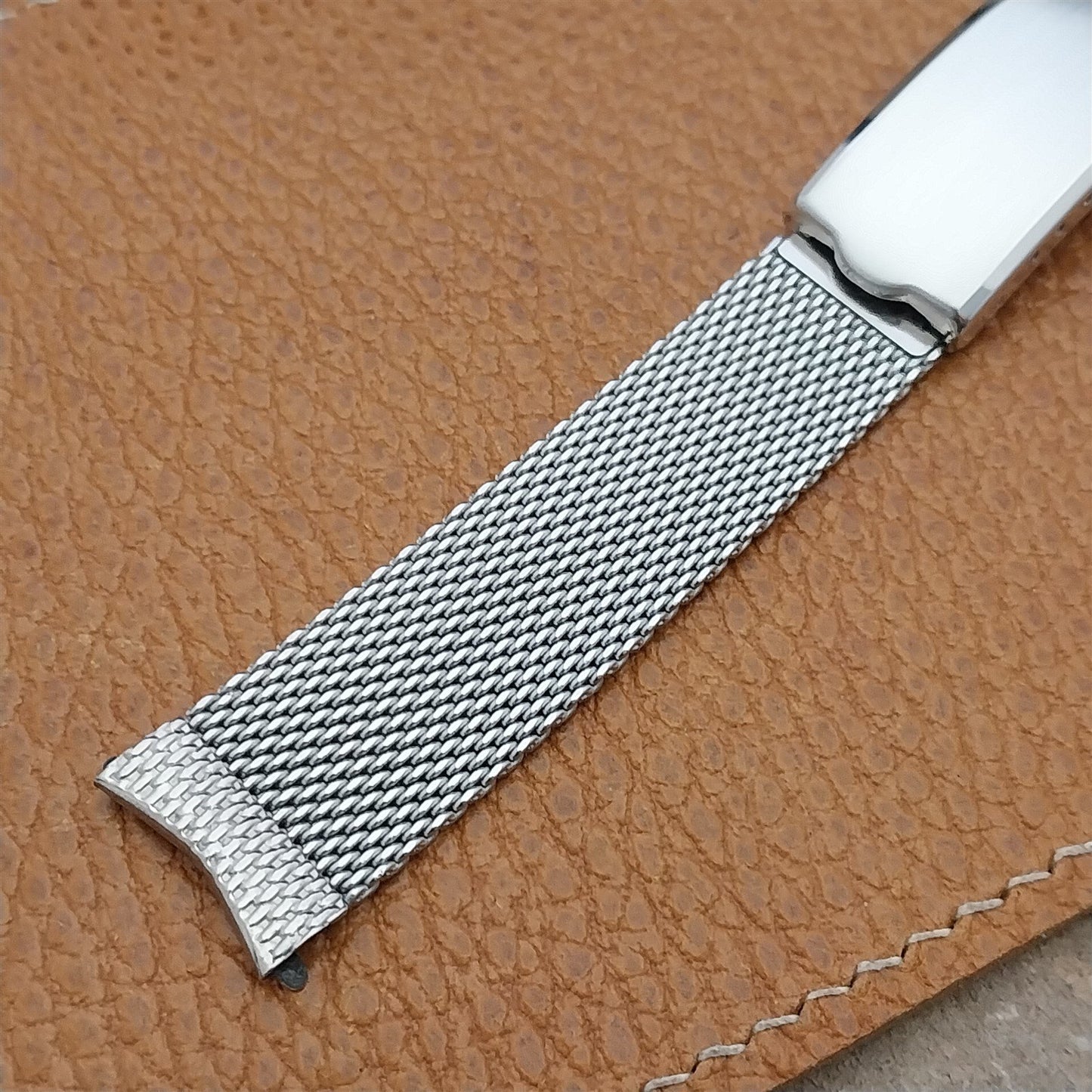 Vintage 17.2mm Stainless Steel Mesh JB Champion Unused 1960s Classic Watch Band