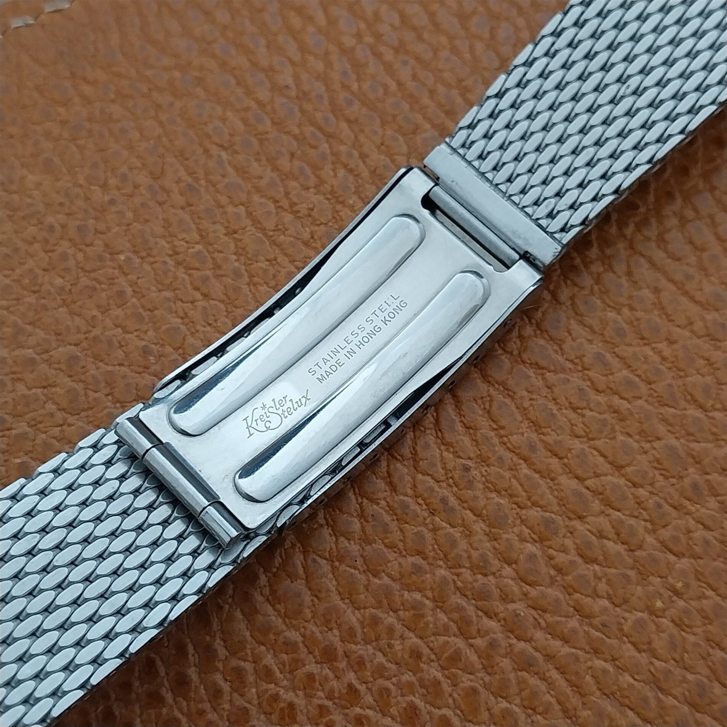 Vintage Bulova 19mm Stainless Steel Mesh Accutron unused nos Watch Band