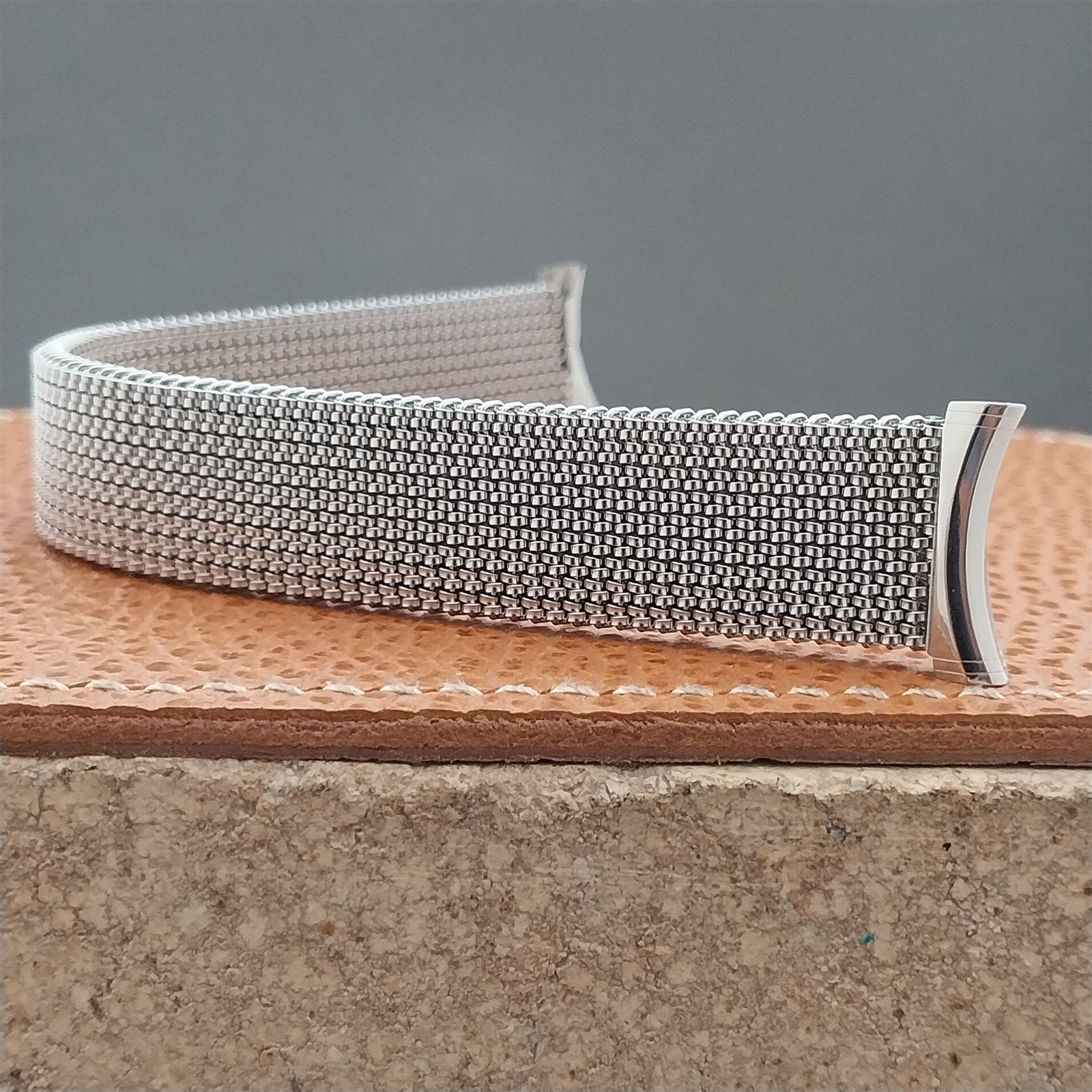 19mm 18mm 17mm 16mm Evinger Vintage Stainless Stretch Mesh Unused Watch Band