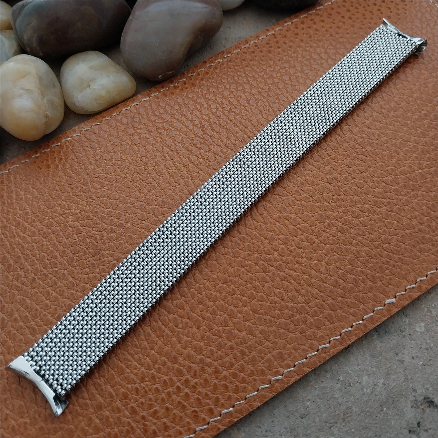 19mm 18mm 17mm 16mm Evinger Vintage Stainless Stretch Mesh Unused Watch Band
